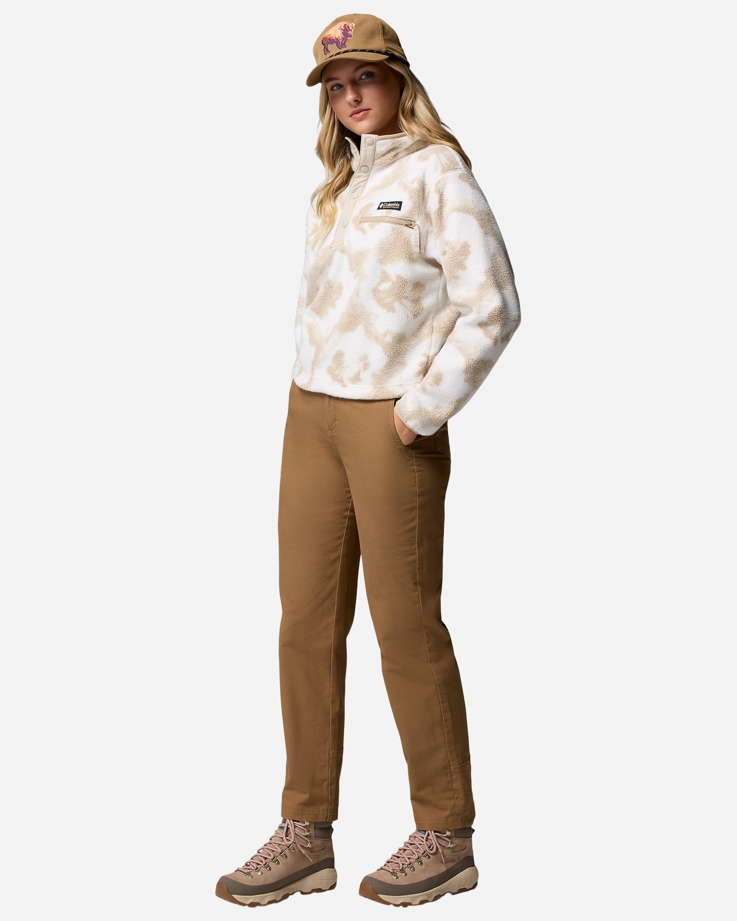 Pile COLUMBIA HELVETIA II PRINTED W - Bianco - 2 | Cisalfa Sport