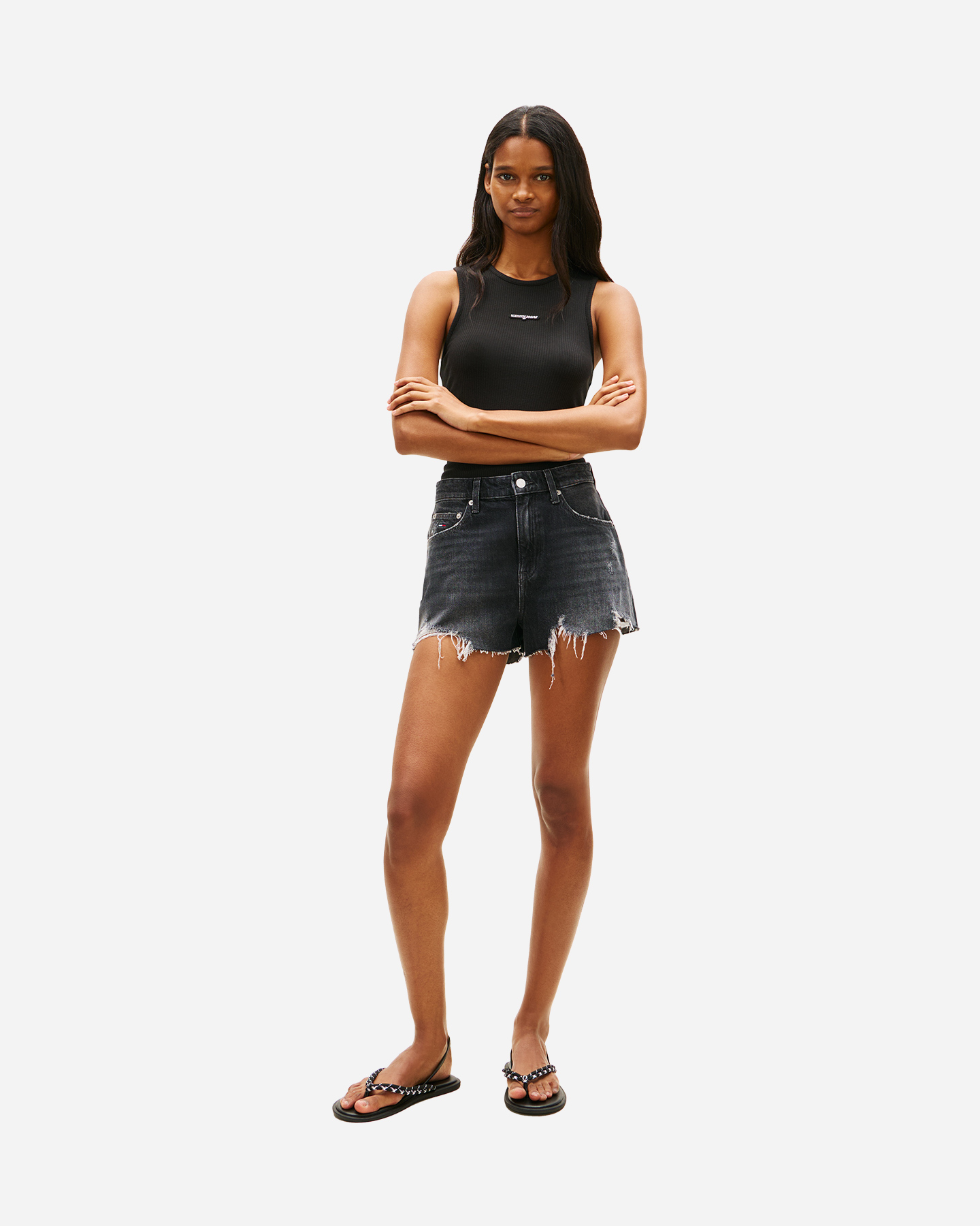 Short TOMMY HILFIGER HOT DENIM W - Nero - 2 | Cisalfa Sport