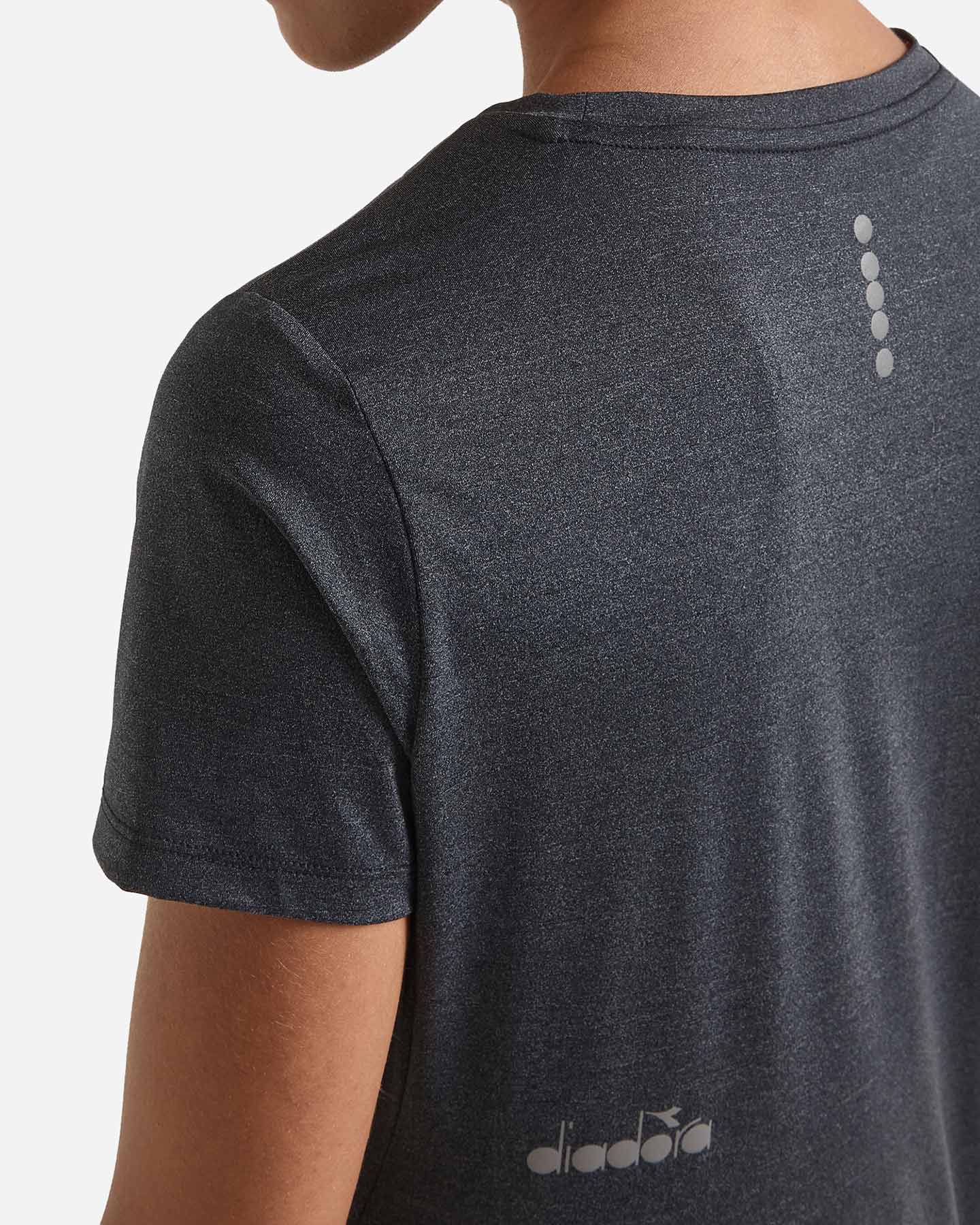 T-shirt running DIADORA TECH RUN CREW W - Nero - 5 | Cisalfa Sport