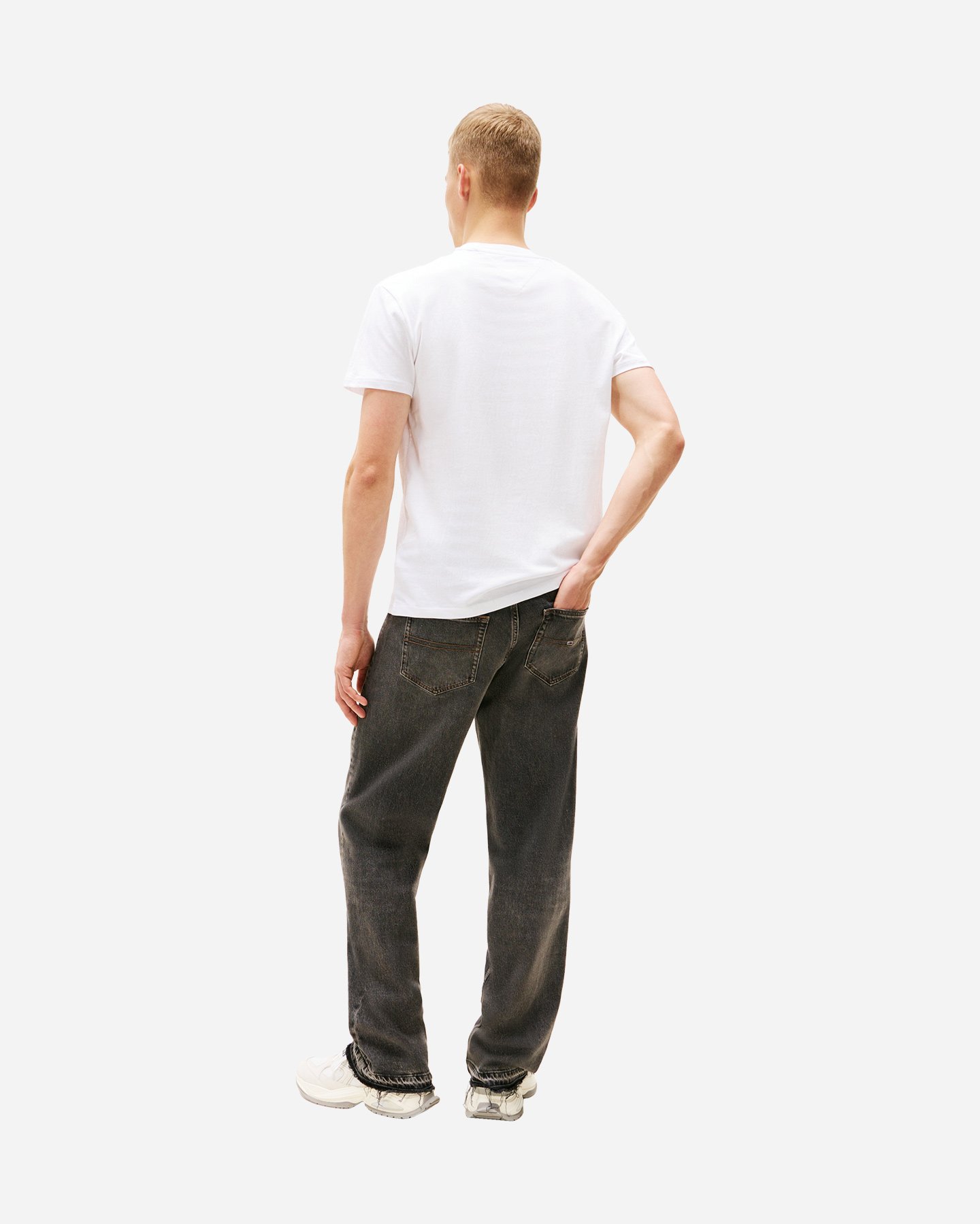 T-shirt TOMMY HILFIGER LINEAR LOGO M - Bianco - 4 | Cisalfa Sport