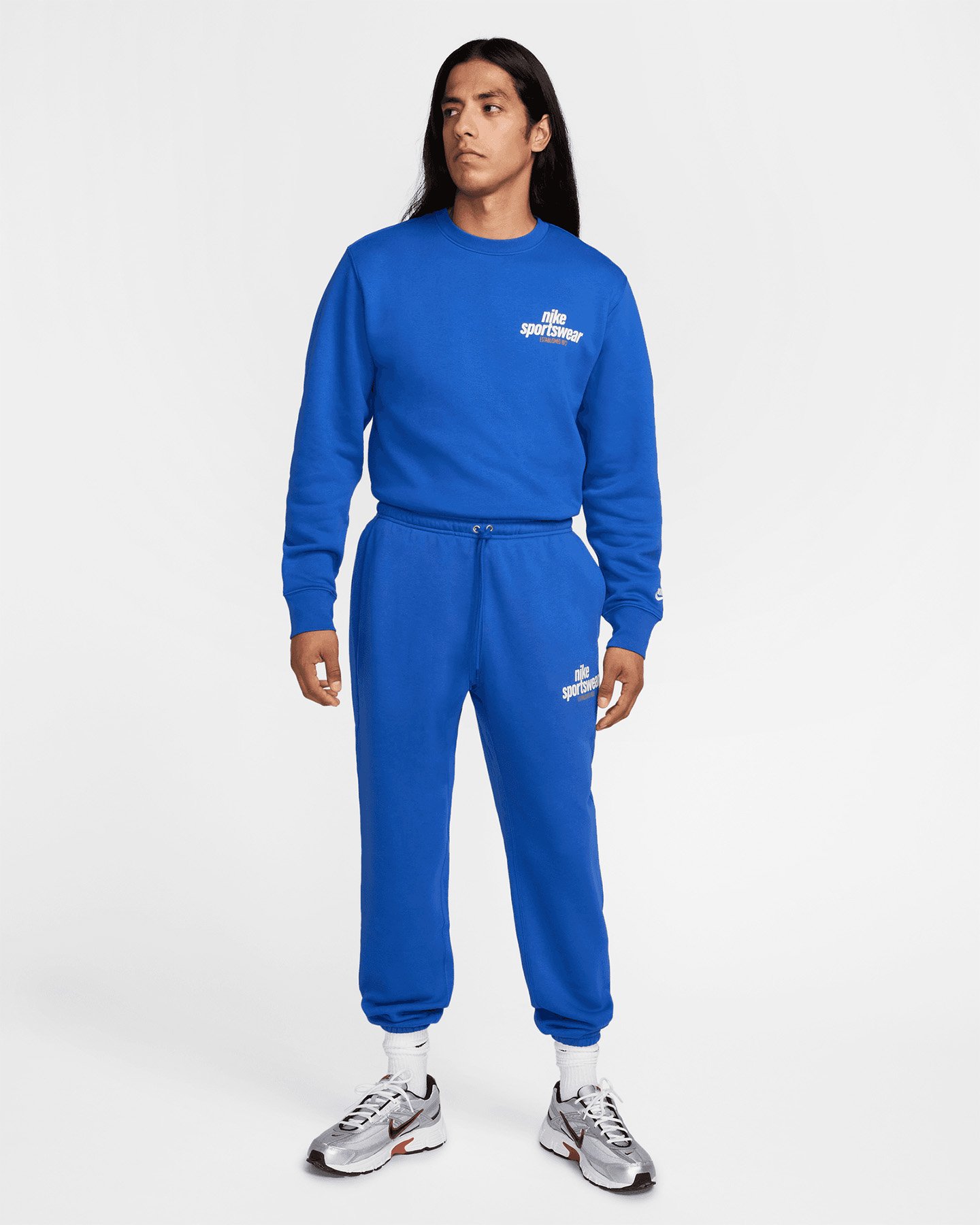 Pantalone NIKE CLUB GFX M - Blu royal - 2 | Cisalfa Sport