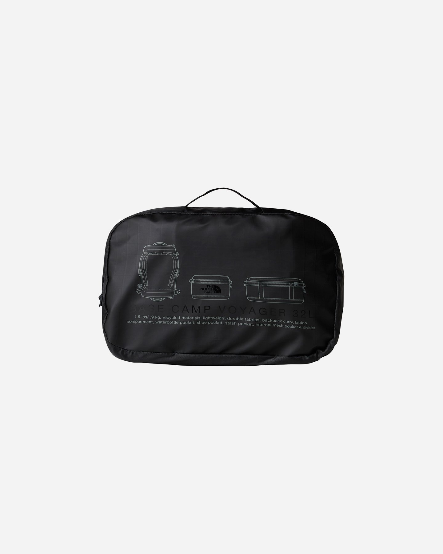 Borsa THE NORTH FACE BASE CAMP VOYAGER DUFFEL 32L  - Nero - 4 | Cisalfa Sport