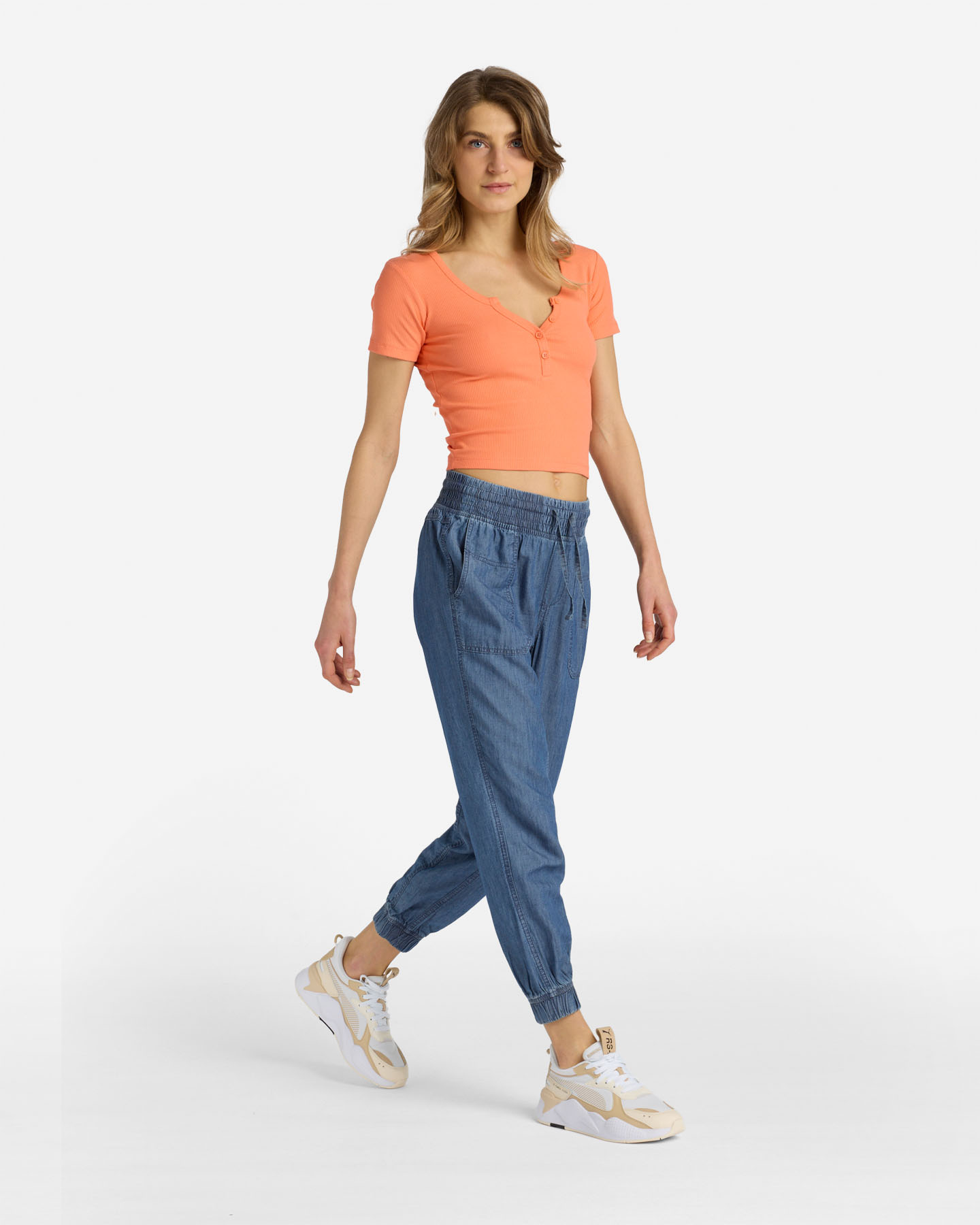 T-shirt MISTRAL CONTEMPORARY ETNIC W - Arancione - 4 | Cisalfa Sport