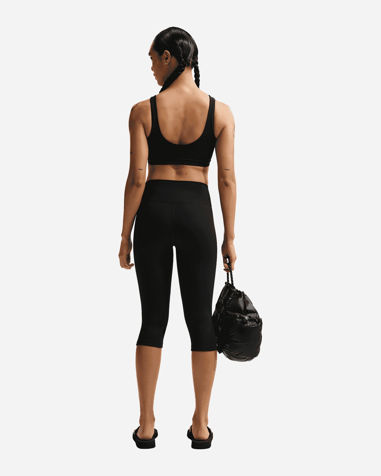 Bra training NIKE ONE NODO SMALL LOGO W - Nero - 2 | Cisalfa Sport