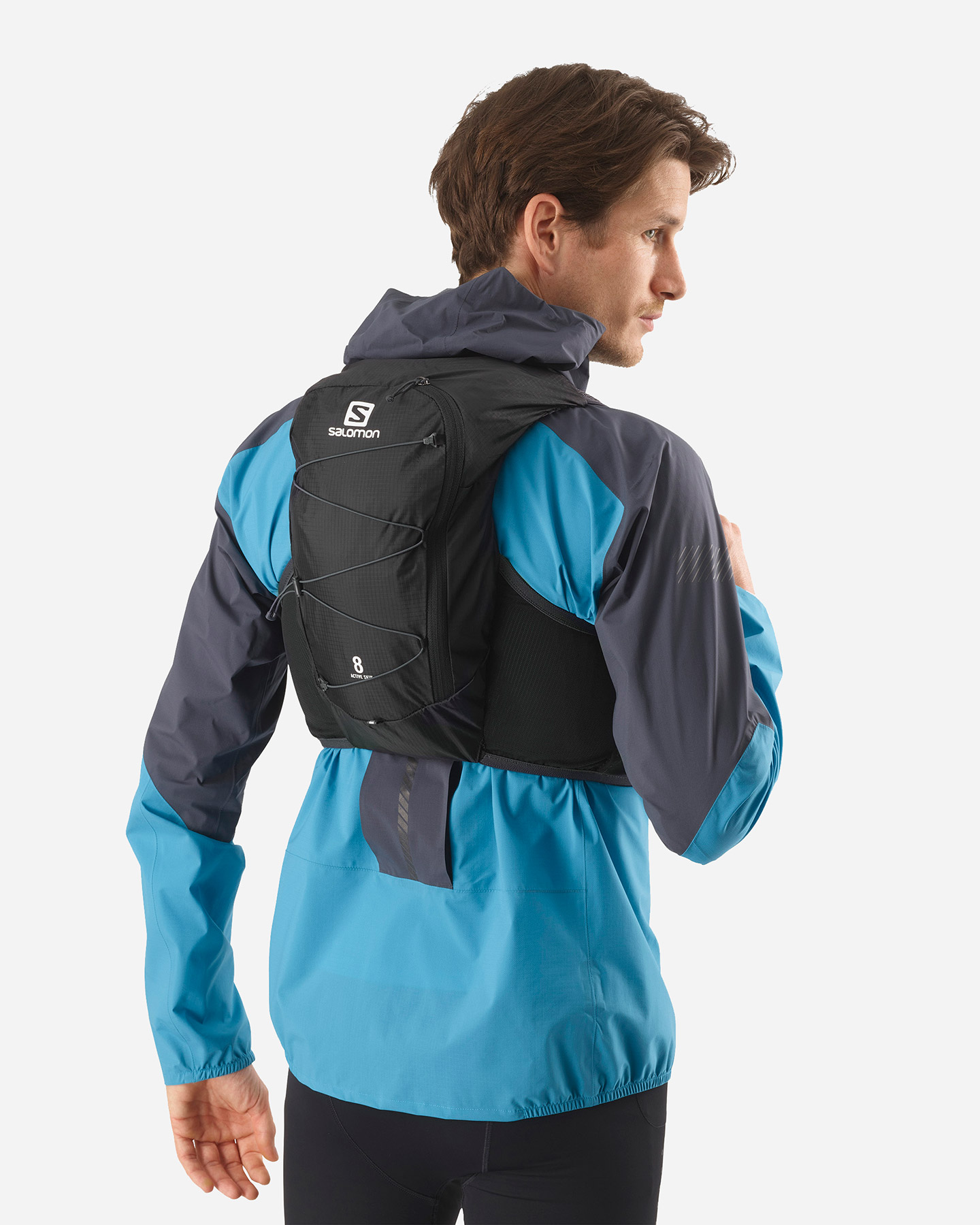 Zaino trail running SALOMON ACTIVE SKIN 8SET M - Nero - 3 | Cisalfa Sport