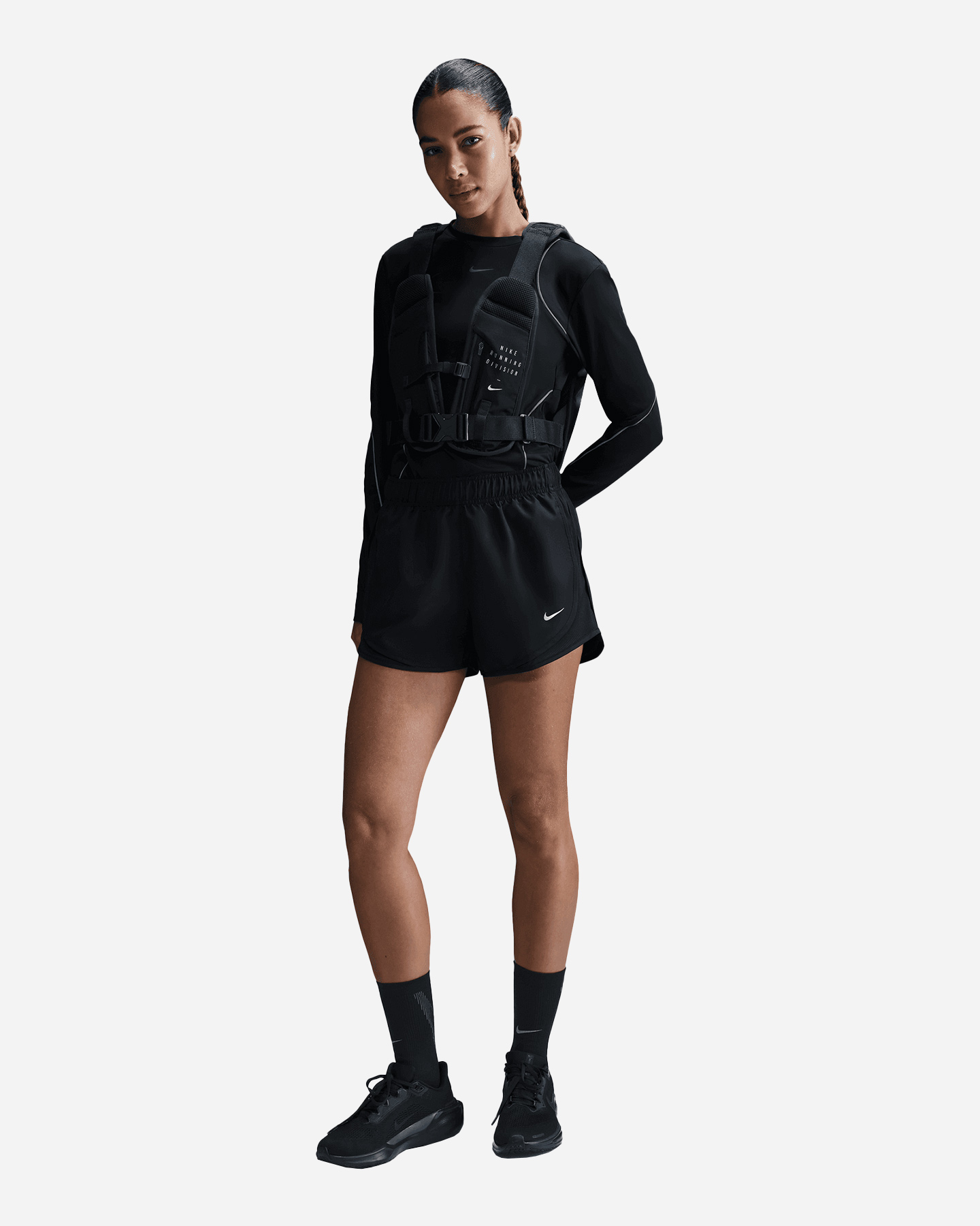 Short running NIKE TEMPO W - Nero - 1 | Cisalfa Sport