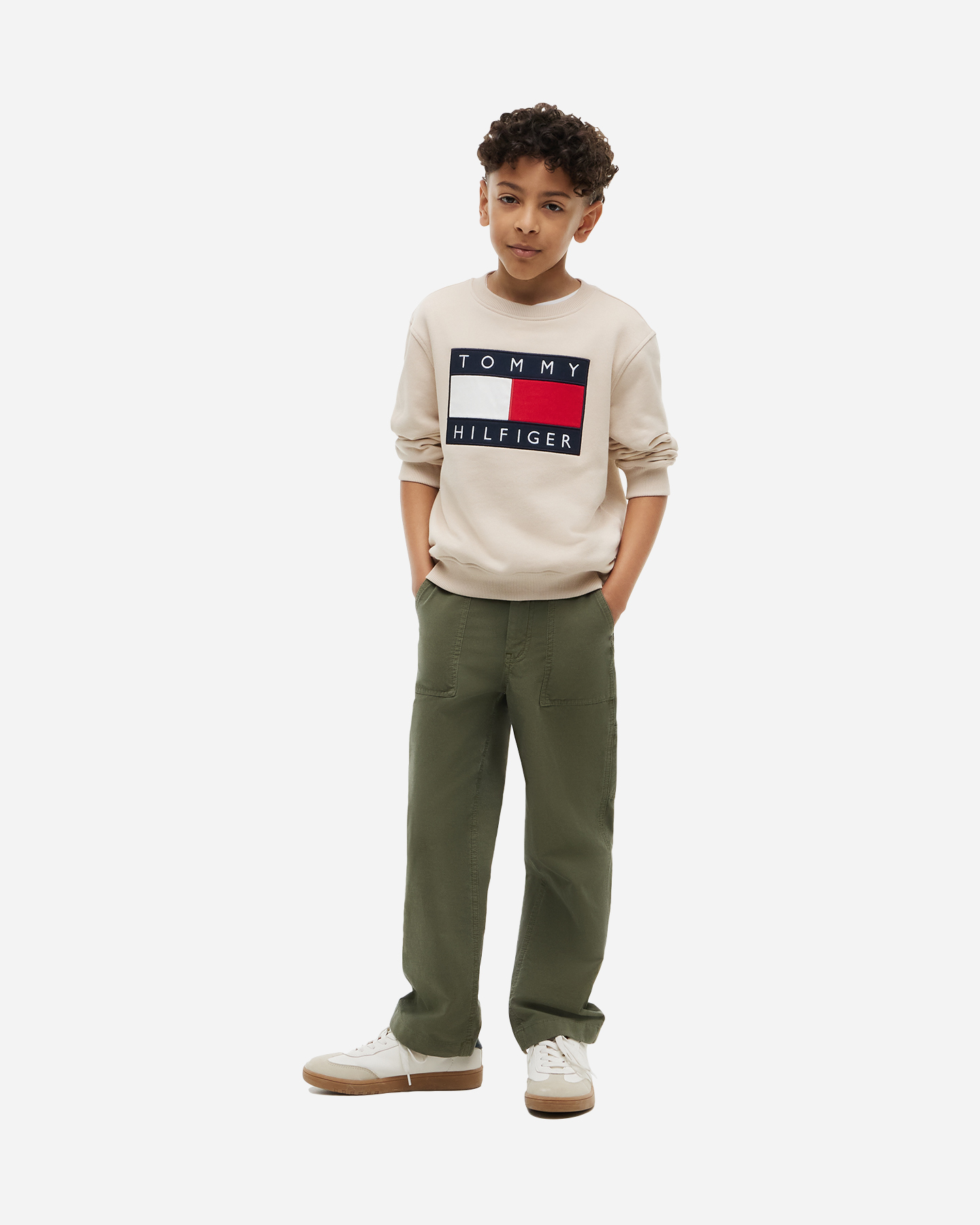 Maglione TOMMY HILFIGER HERITAGE FLAG JR - Beige - 4 | Cisalfa Sport