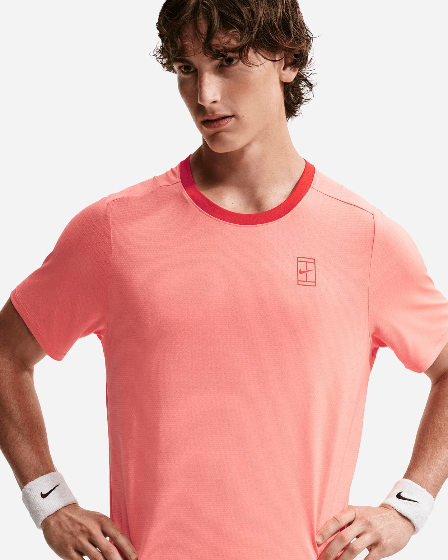 T-shirt tennis NIKE CARLOS M - Rosso - 3 | Cisalfa Sport