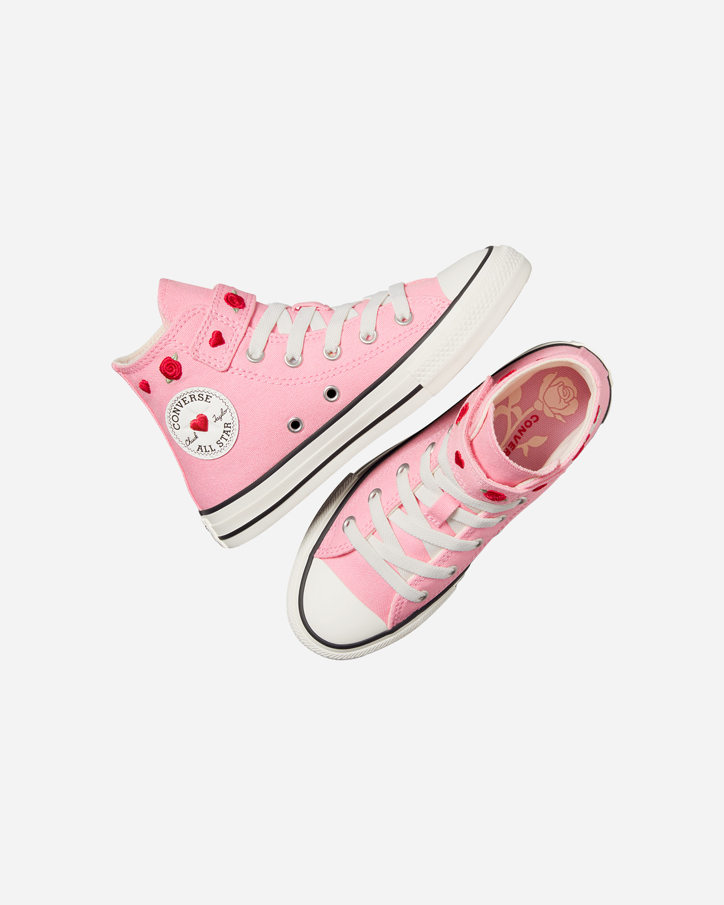 Scarpe sneakers CONVERSE CHUCK TAYLOR ALL STAR 1V HI GH VALENTINES DAY JR - Rosa - 2 | Cisalfa Sport