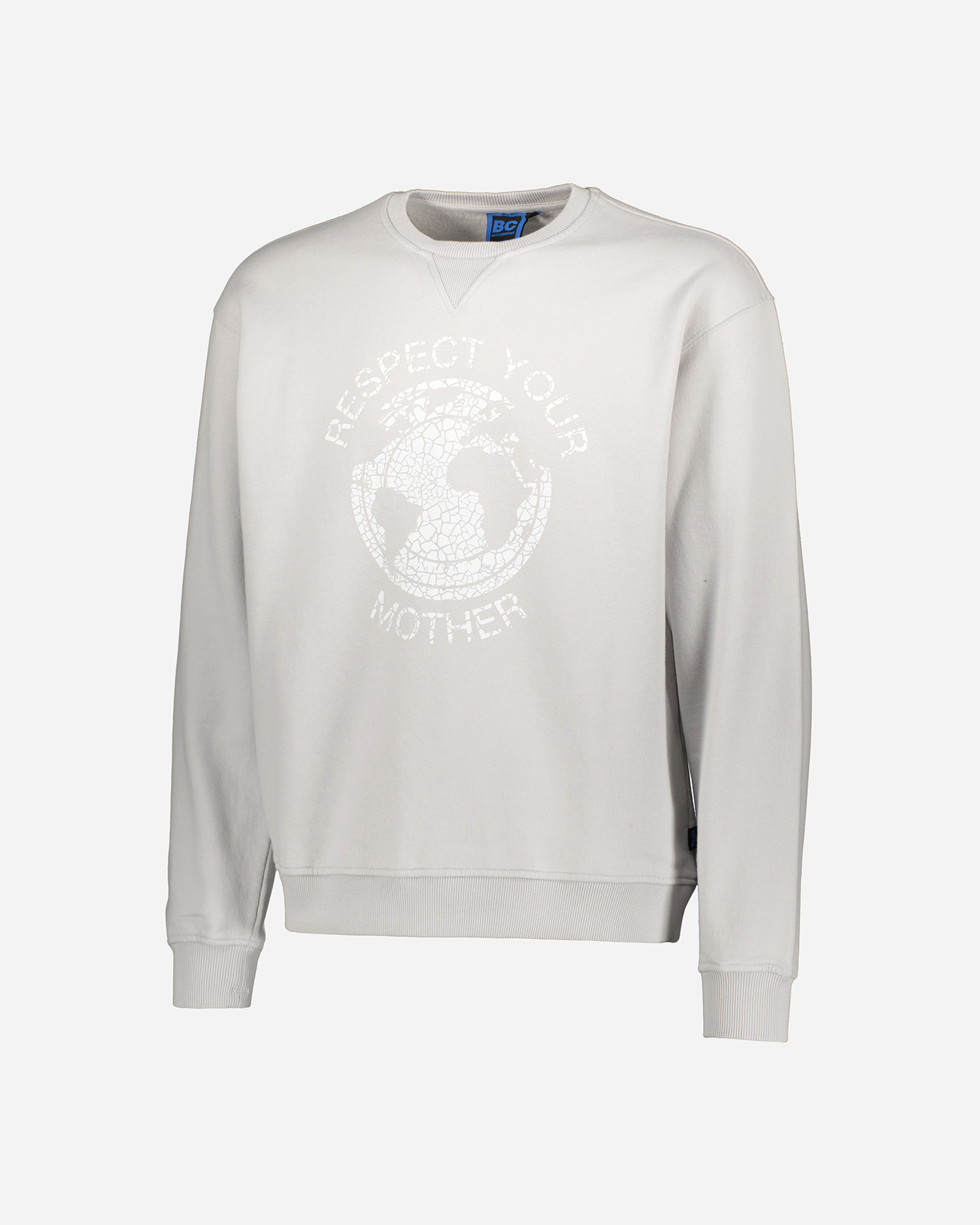 Felpa BEST COMPANY RESPECT YOUR PLANET M - Grigio - 5 | Cisalfa Sport
