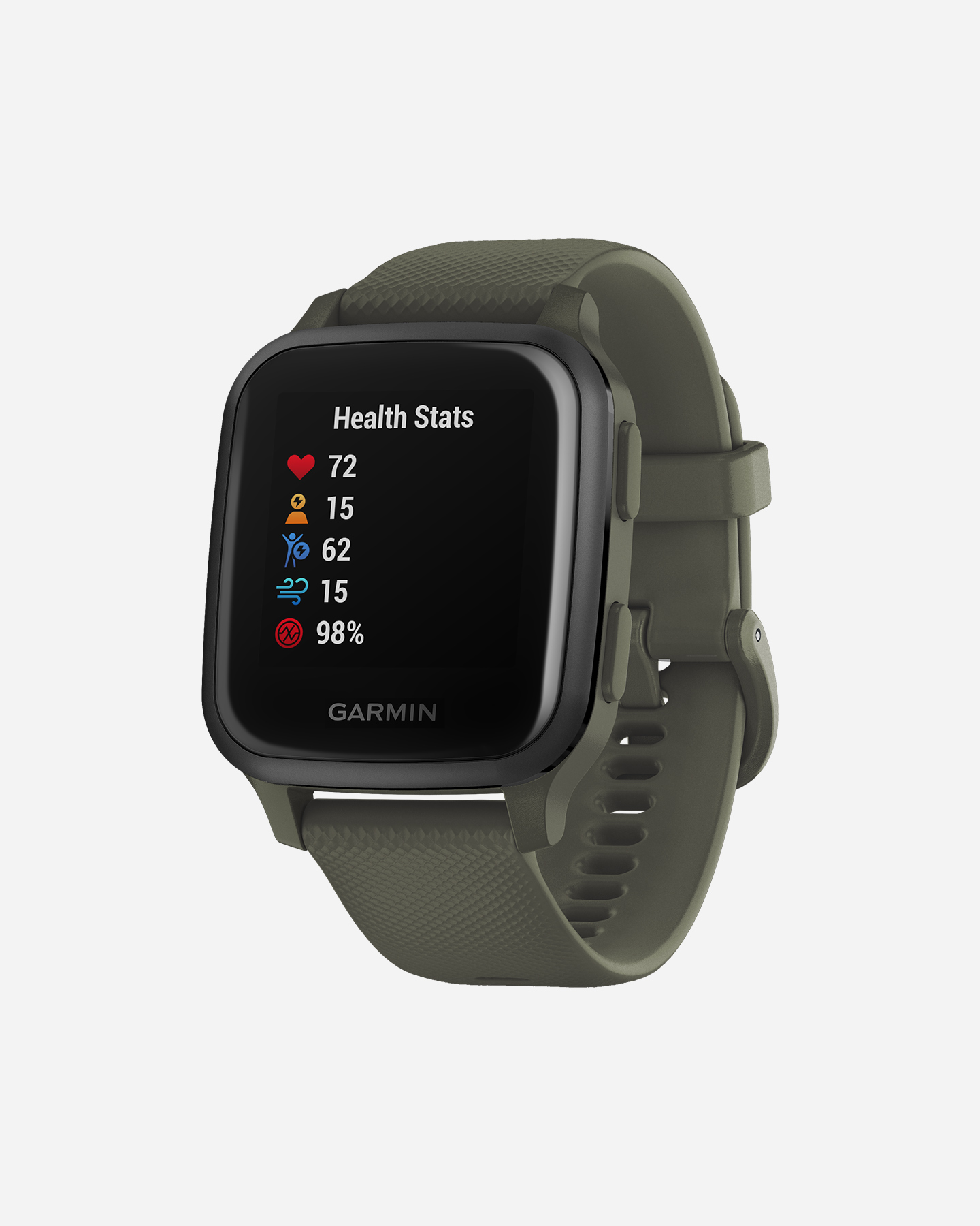 Orologio multifunzione GARMIN VENU SQ MUSIC SLATE MOSS  - Nero - 1 | Cisalfa Sport