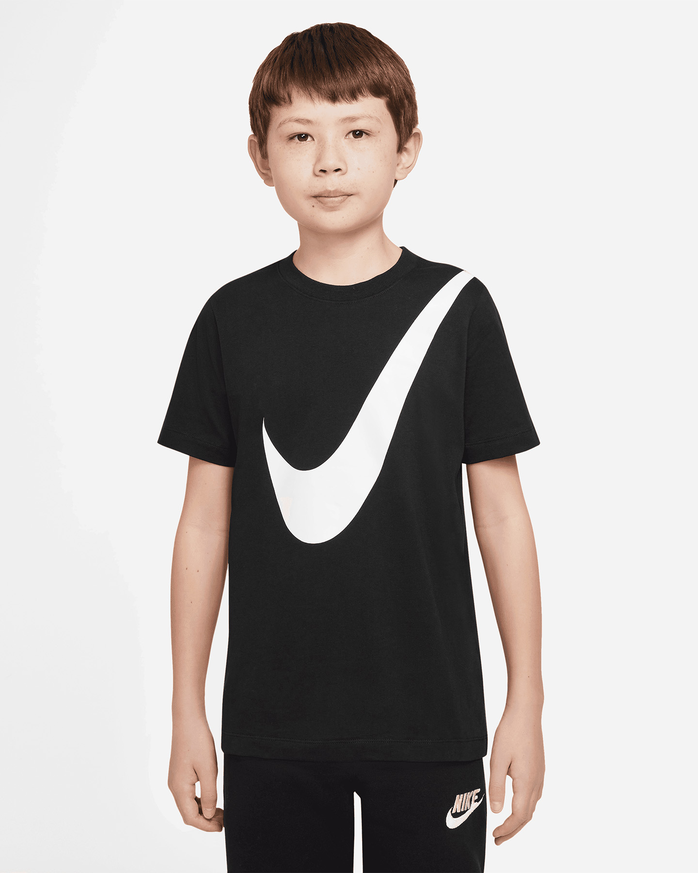 T-shirt NIKE BIG SWOOSH JR - Nero - 0 | Cisalfa Sport