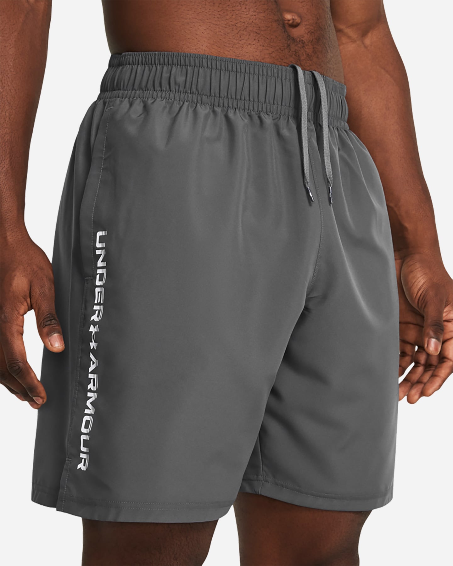 Pantalone training UNDER ARMOUR TECH WOVEN WORDMARK M - Grigio - 3 | Cisalfa Sport