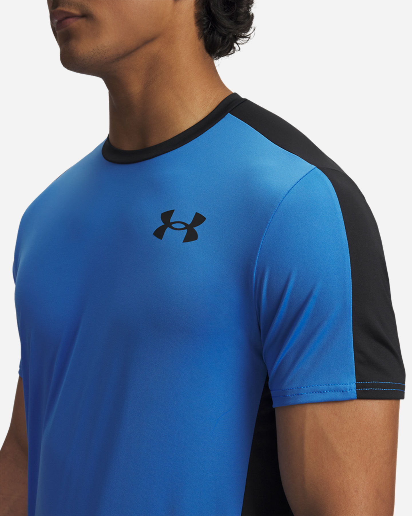 T-shirt training UNDER ARMOUR HEATGEAR WORDMARK M - Blu - 2 | Cisalfa Sport