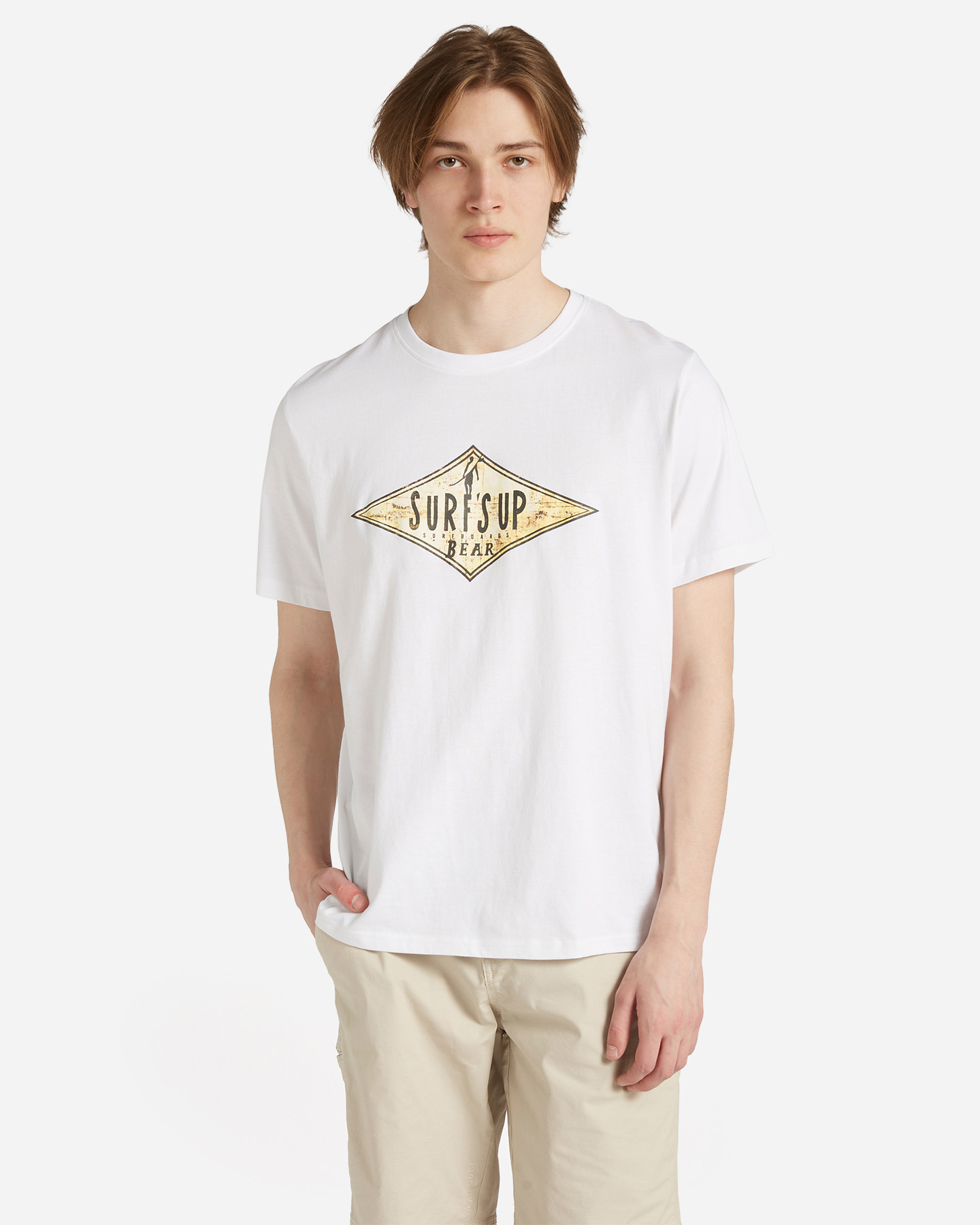 T-shirt BEAR SURFER CONCEPT M - Bianco - 0 | Cisalfa Sport