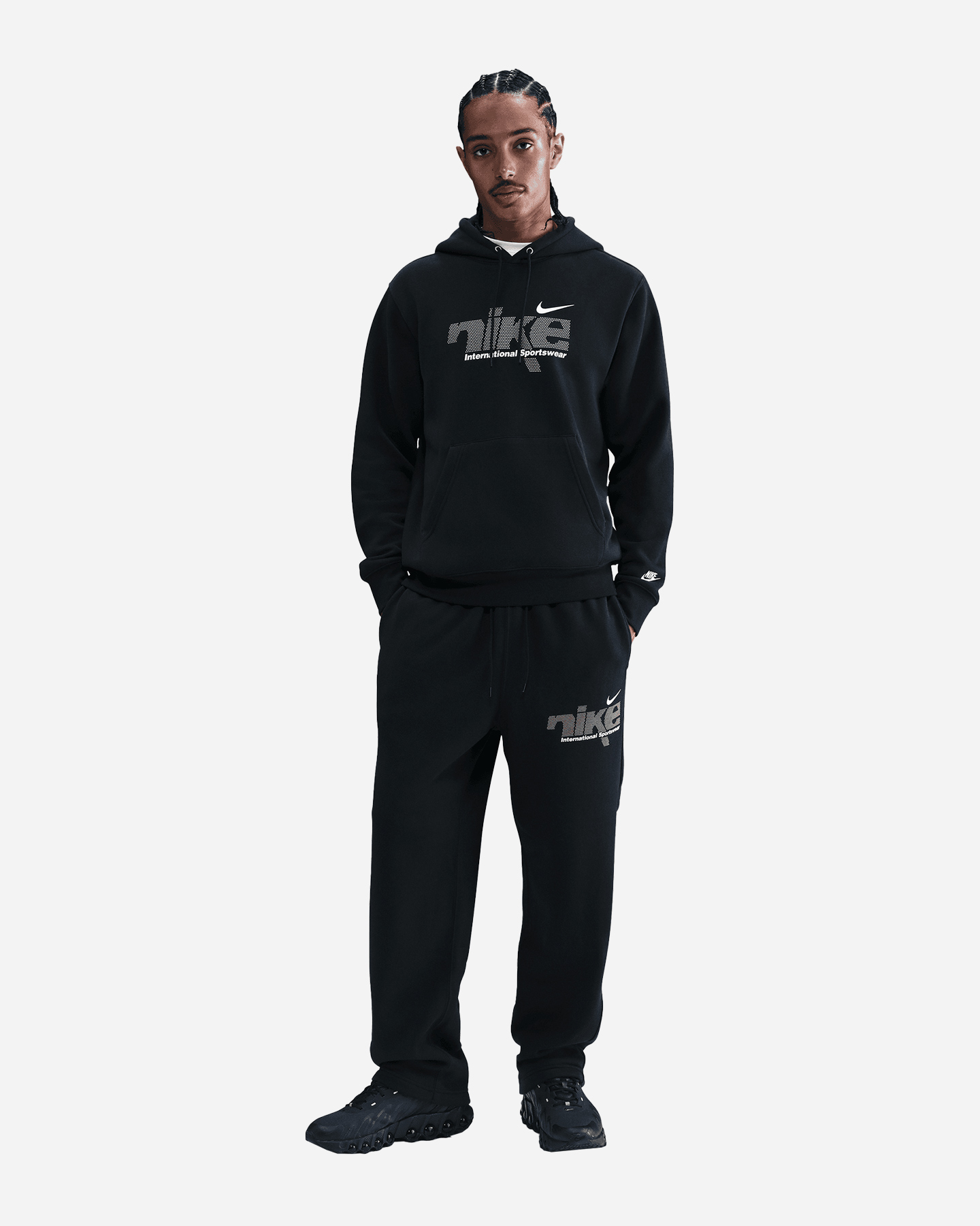 Pantalone NIKE STRAIGHT FLEECE M - Nero - 1 | Cisalfa Sport