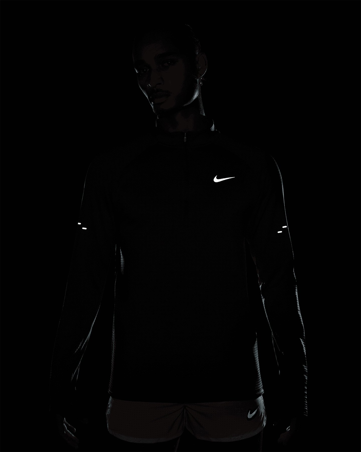 Maglia running NIKE REPEL WINTERIZED STRIDE M - Grigio - 3 | Cisalfa Sport