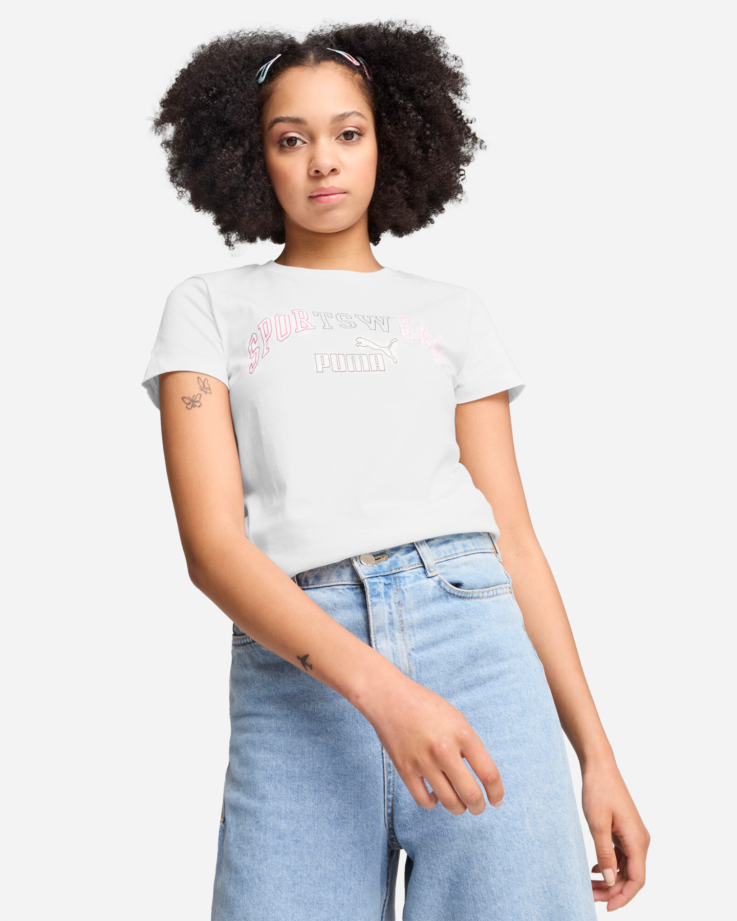 T-shirt PUMA LOGO LAB W - Bianco - 2 | Cisalfa Sport