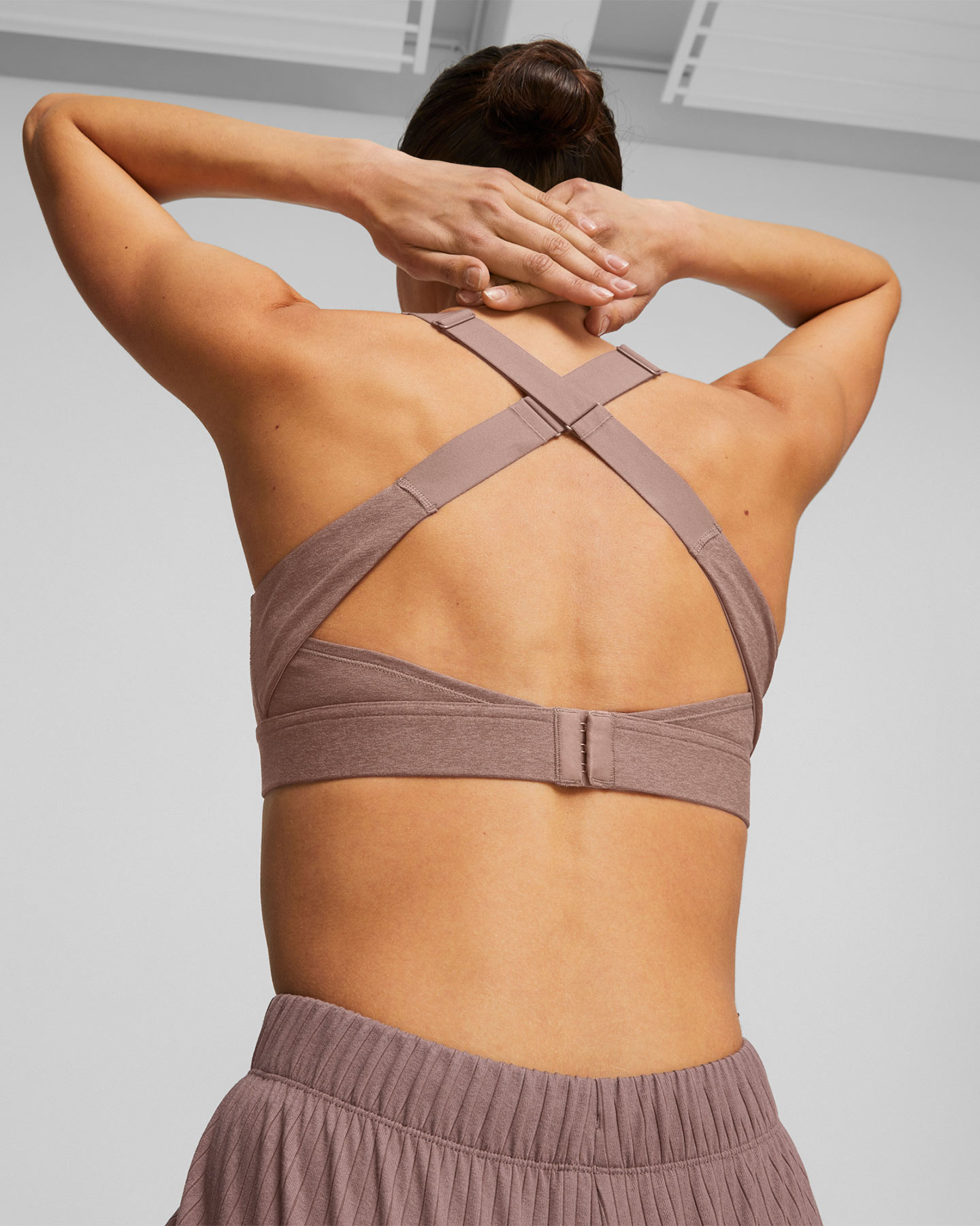 Bra training PUMA YOGA W - Marrone - 3 | Cisalfa Sport