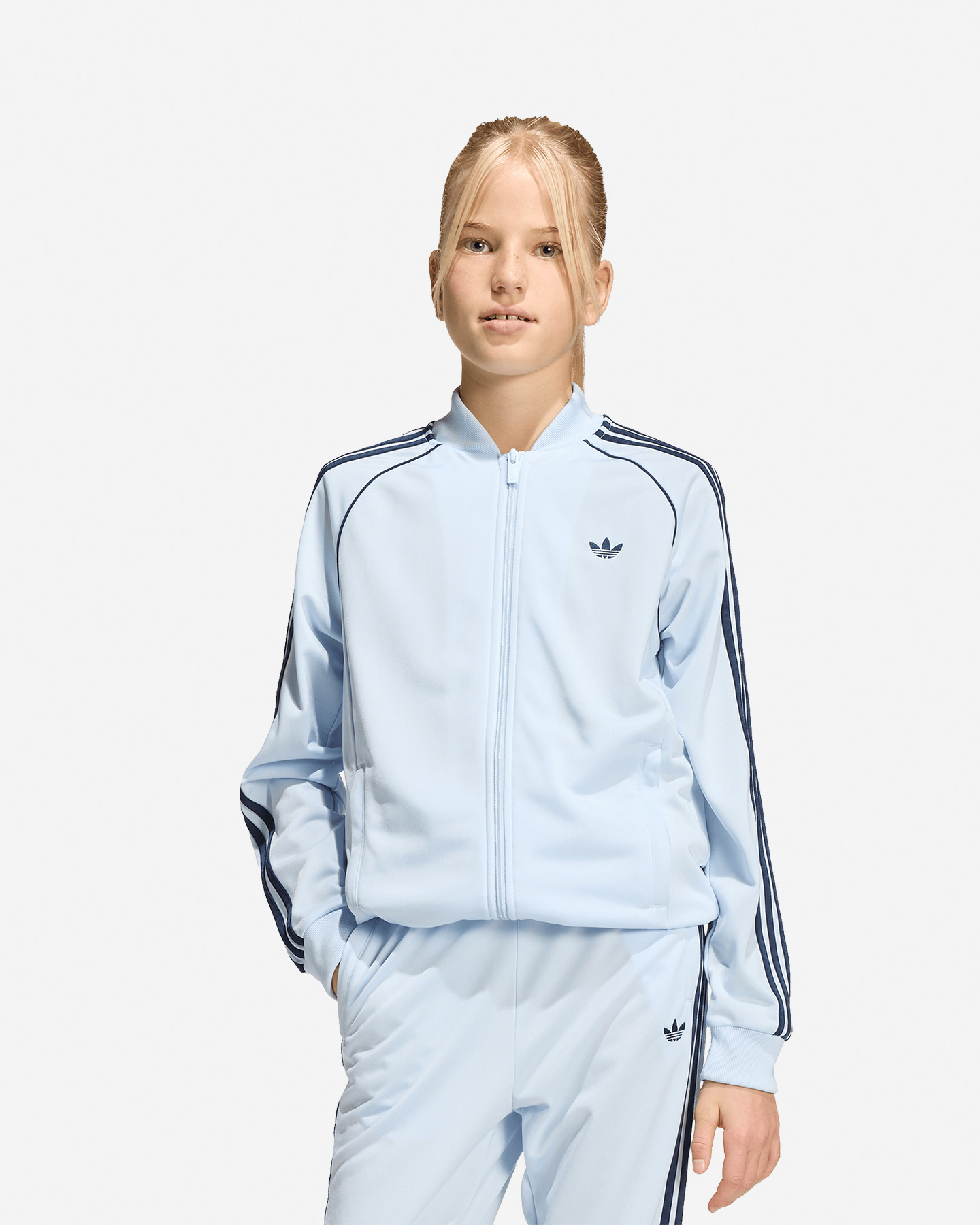 Adidas Sst Jr - Felpa - Azzurro