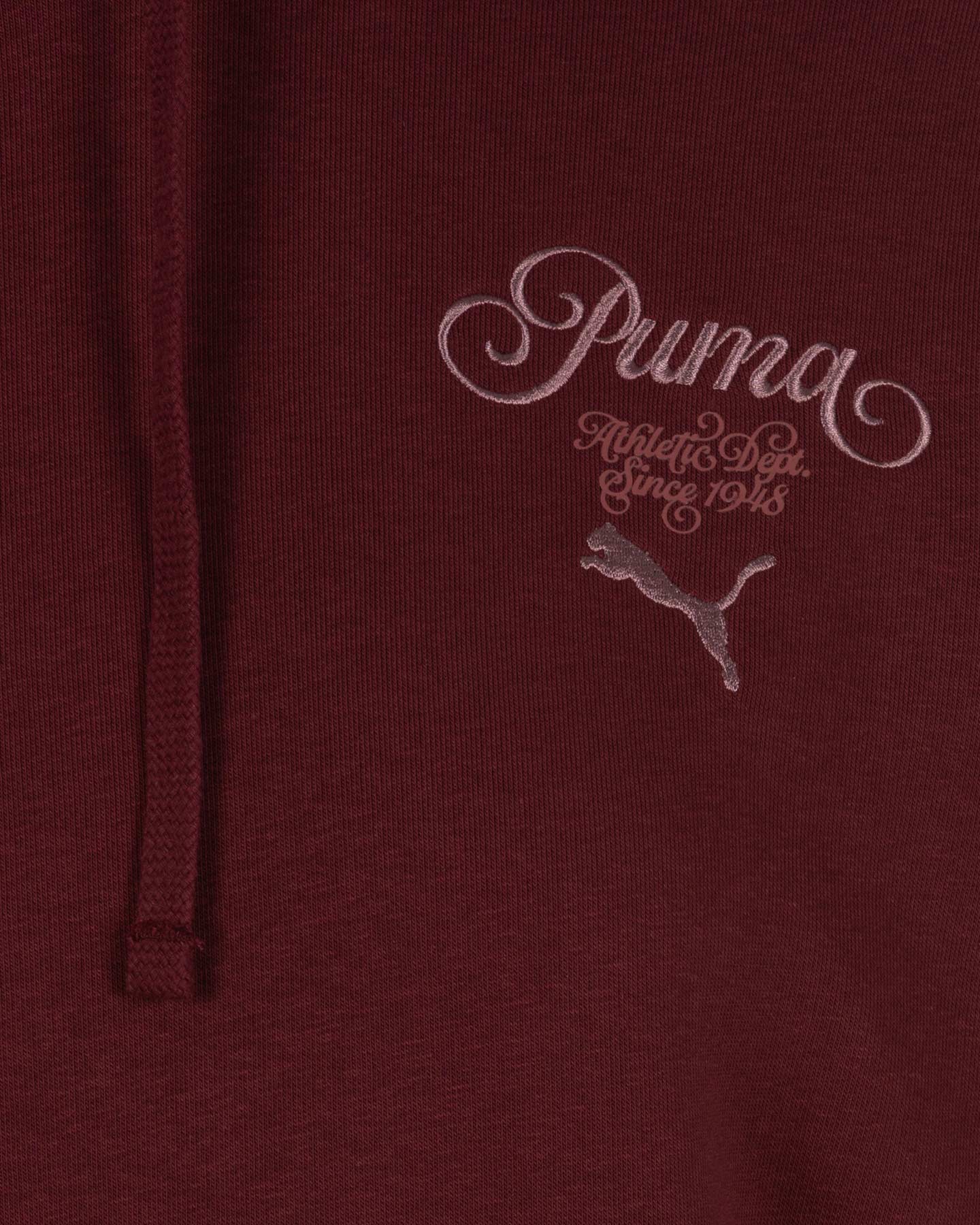 Felpa PUMA CLASSIC W - Rosso - 2 | Cisalfa Sport