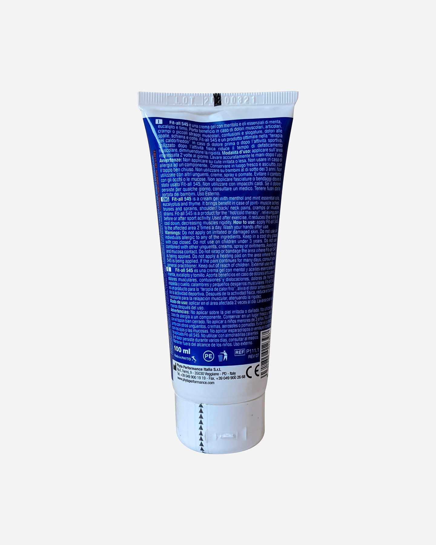 Accessorio palestra PHYTO PERFORMANCE CREMA GEL FIT ALL 545 100ML - Color mix - 1 | Cisalfa Sport