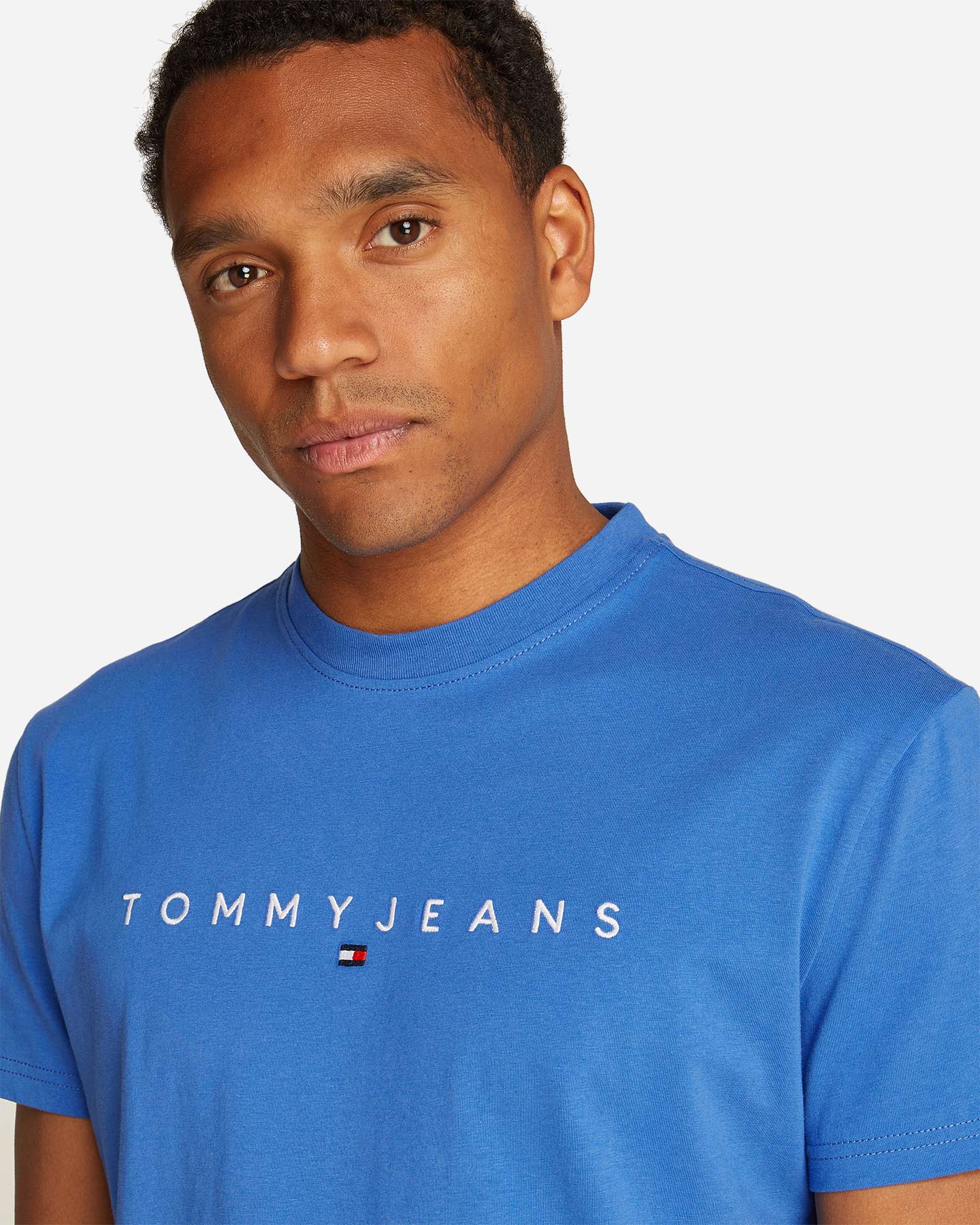 T-shirt TOMMY HILFIGER LINEAR LOGO M - Azzurro - 4 | Cisalfa Sport