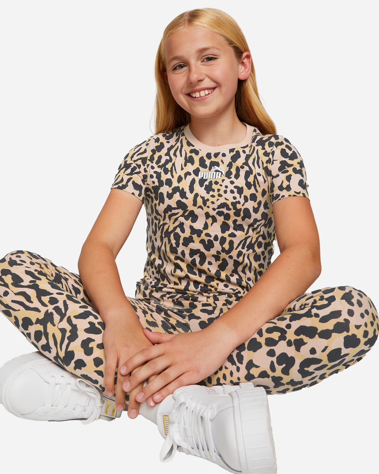 T-shirt PUMA AOP LEOPARD JR - Rosa - 5 | Cisalfa Sport