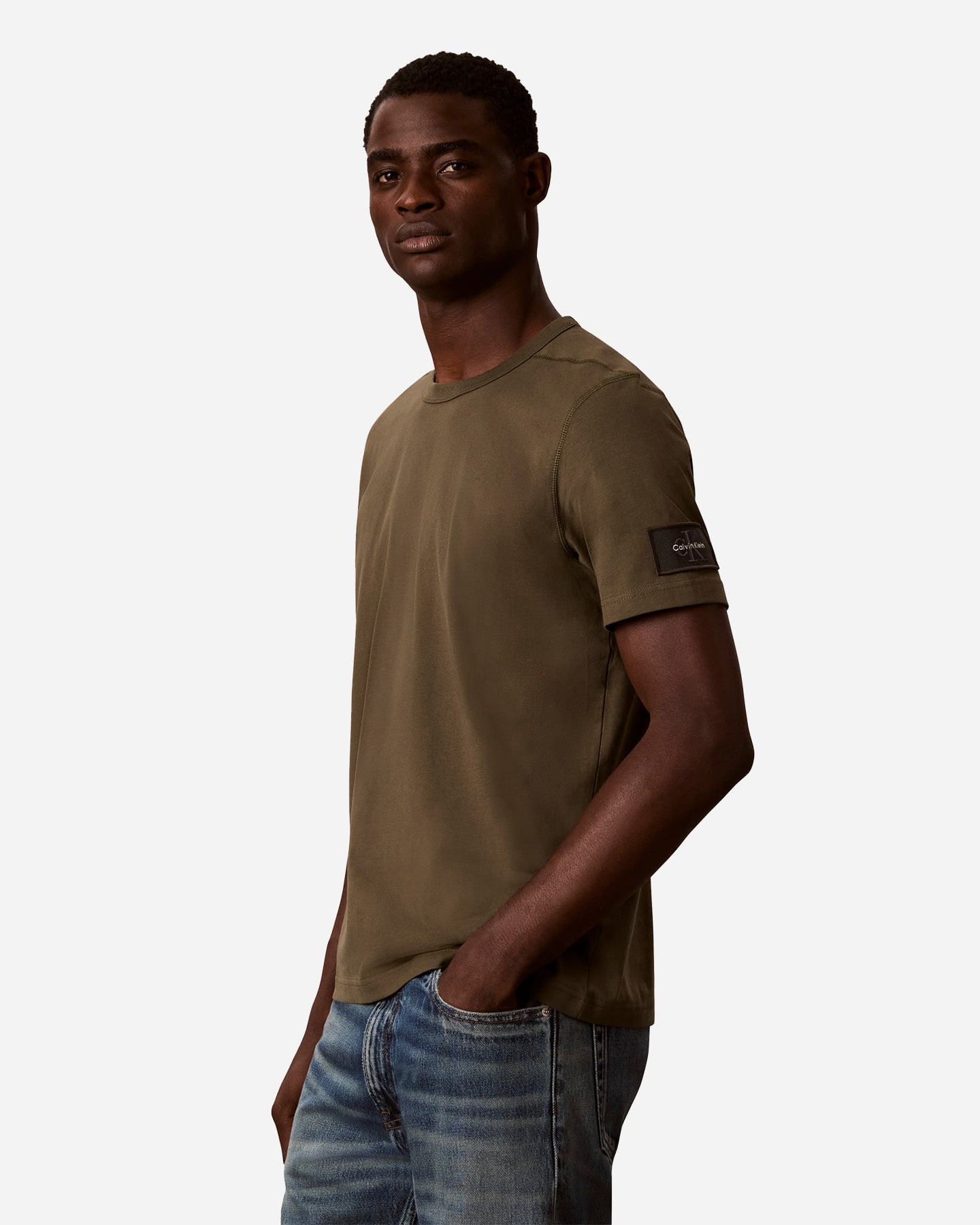 T-shirt CALVIN KLEIN JEANS BADGE M - Verde - 3 | Cisalfa Sport