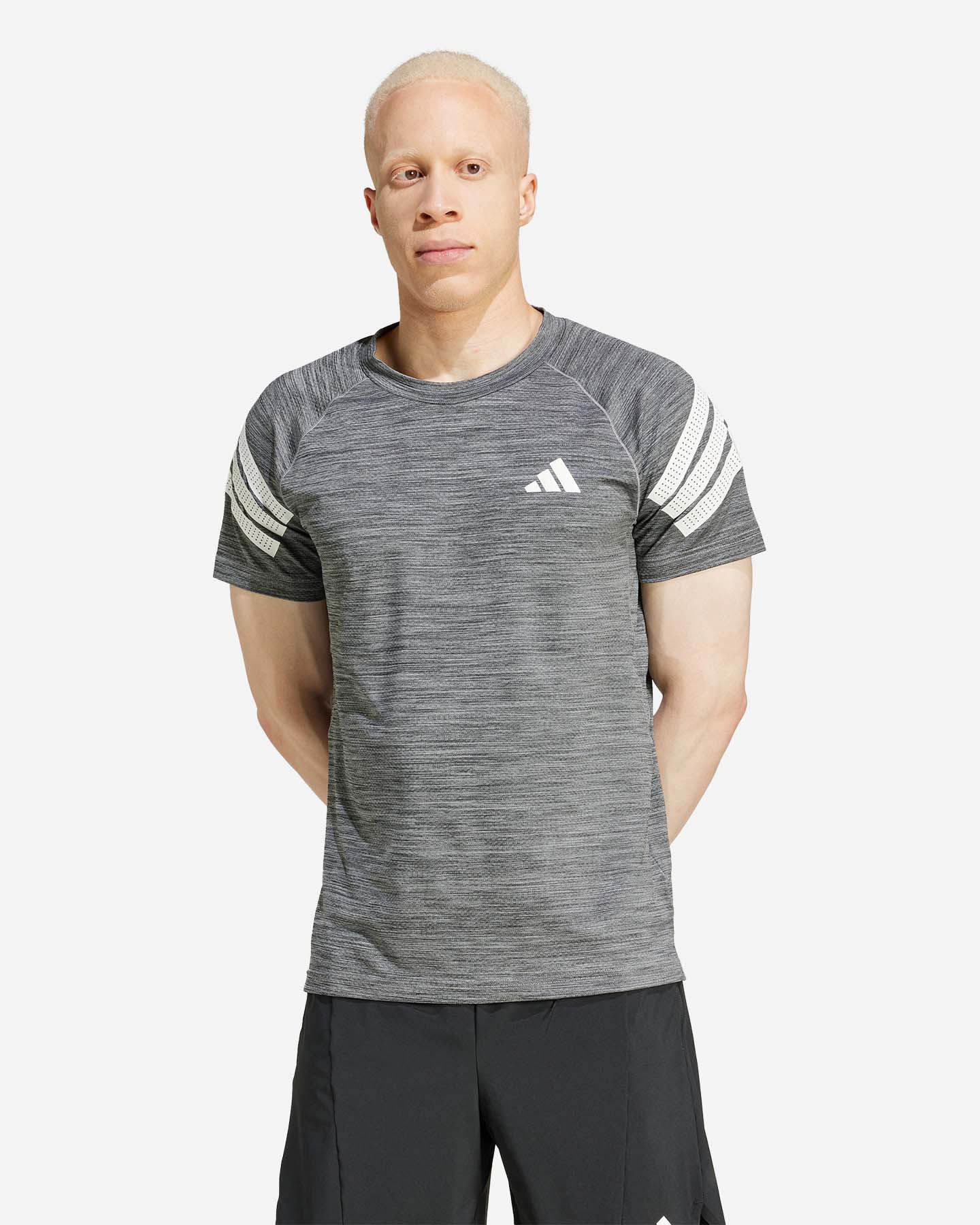 T-shirt training ADIDAS GYM+ 3STRIPES M - Nero - 1 | Cisalfa Sport
