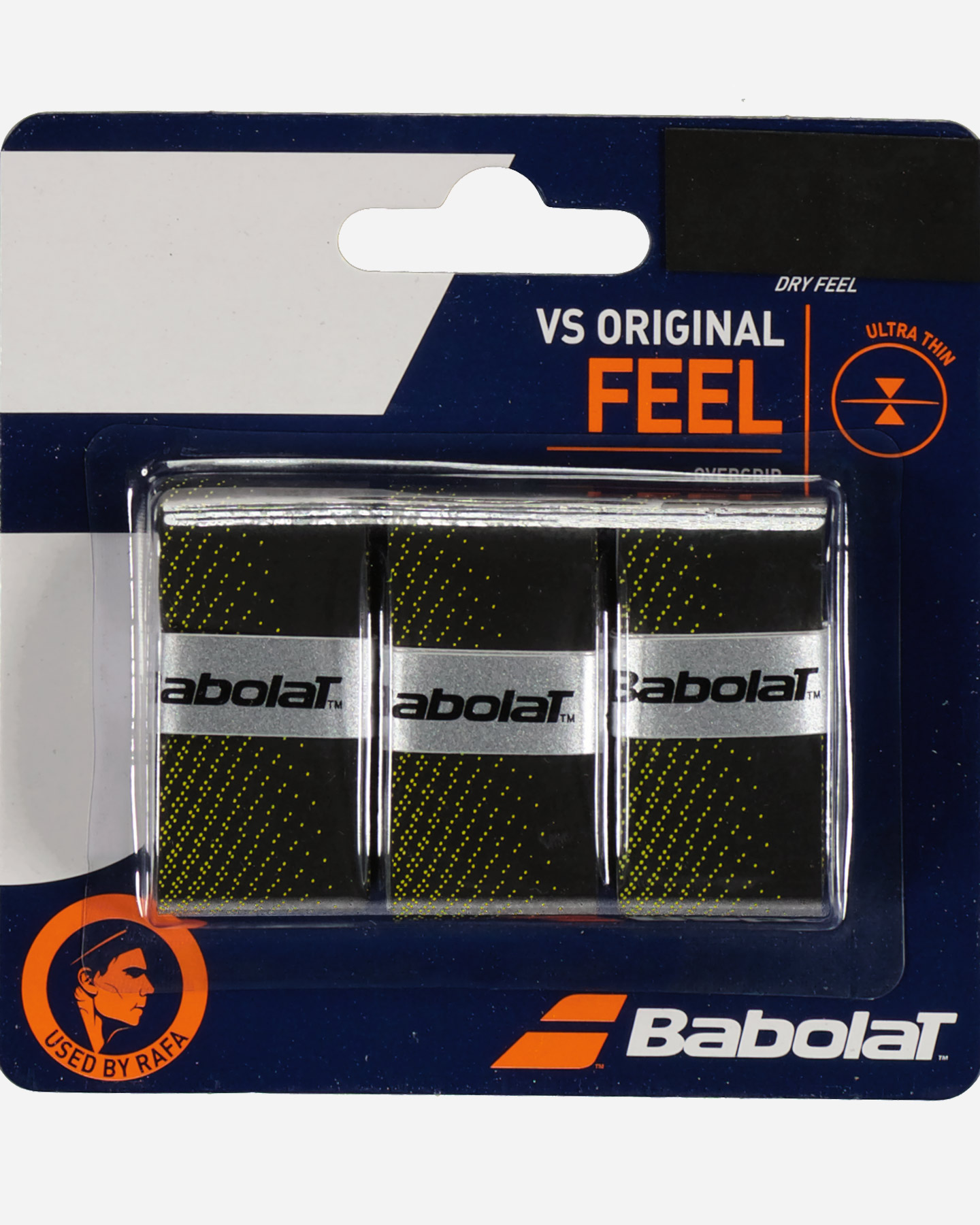 Grip tennis BABOLAT VS ORIGINAL BLK-YLLW  - Nero - 2 | Cisalfa Sport