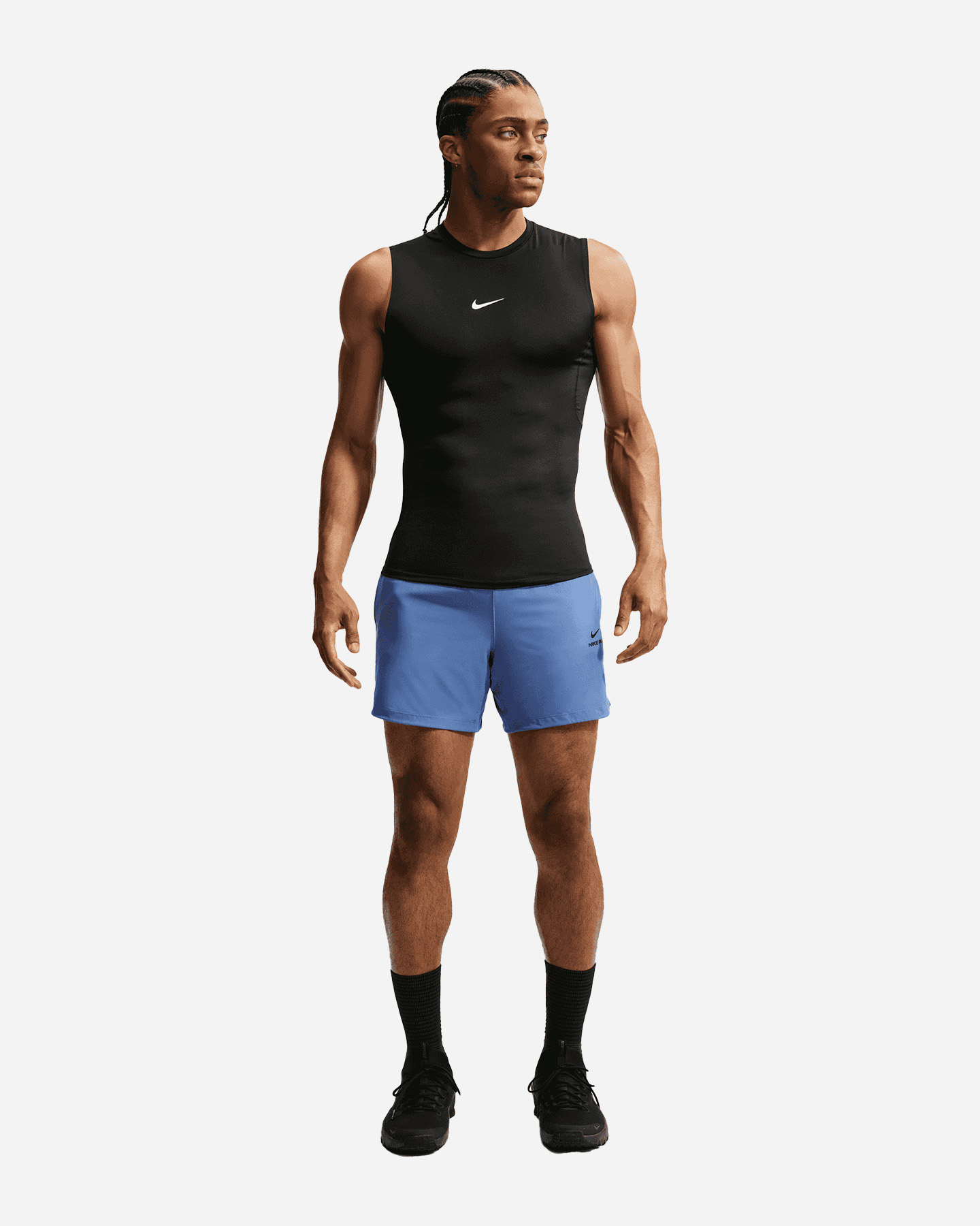 Short training NIKE DRI FIT PRO M - Blu - 1 | Cisalfa Sport
