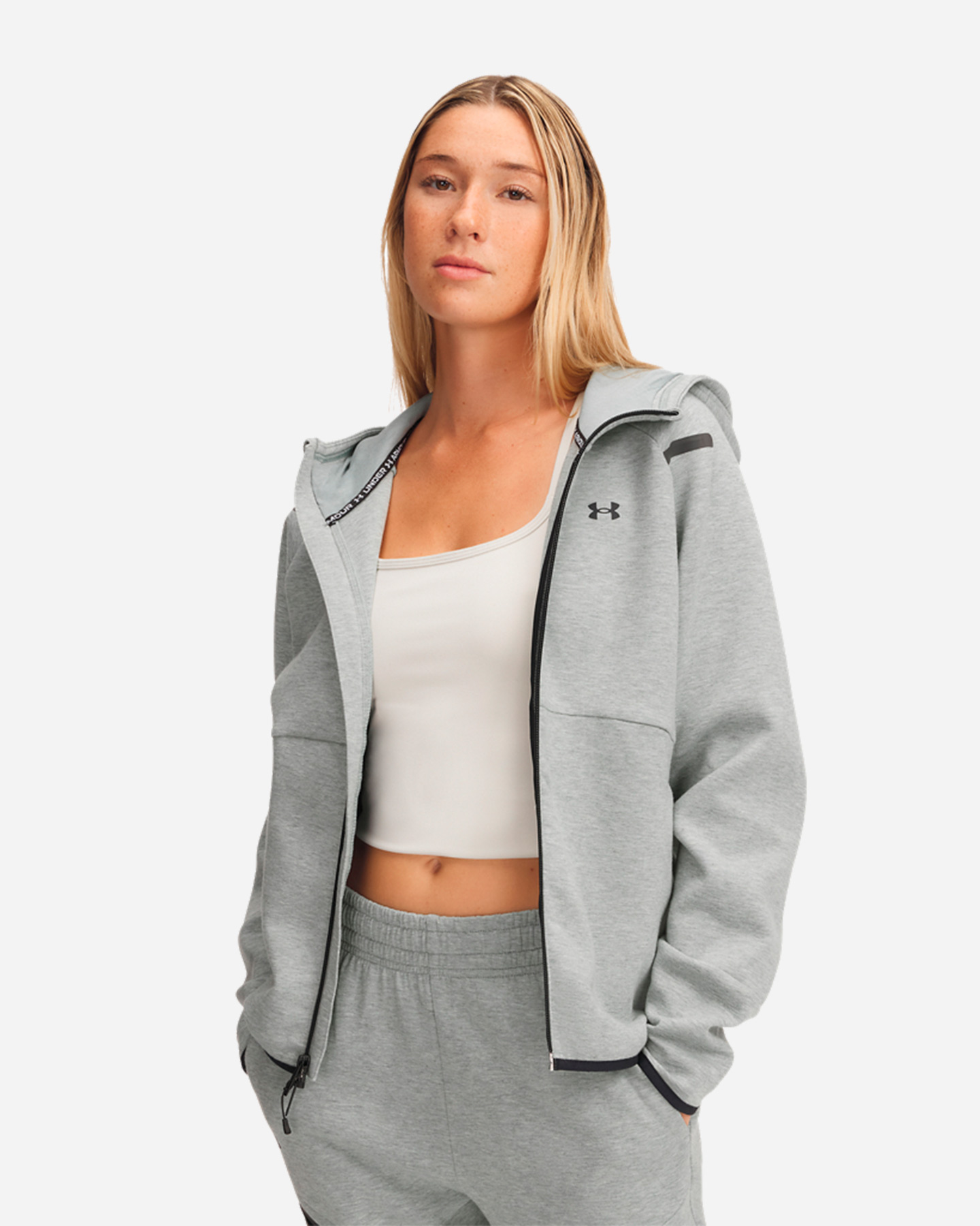 Felpa UNDER ARMOUR UNSTOPPABLE W - Verde - 0 | Cisalfa Sport