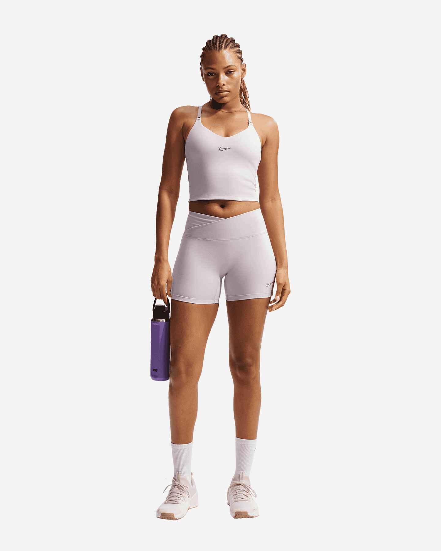 Canotta training NIKE VOGATORE CROP SWOOSH W - Rosa - 1 | Cisalfa Sport