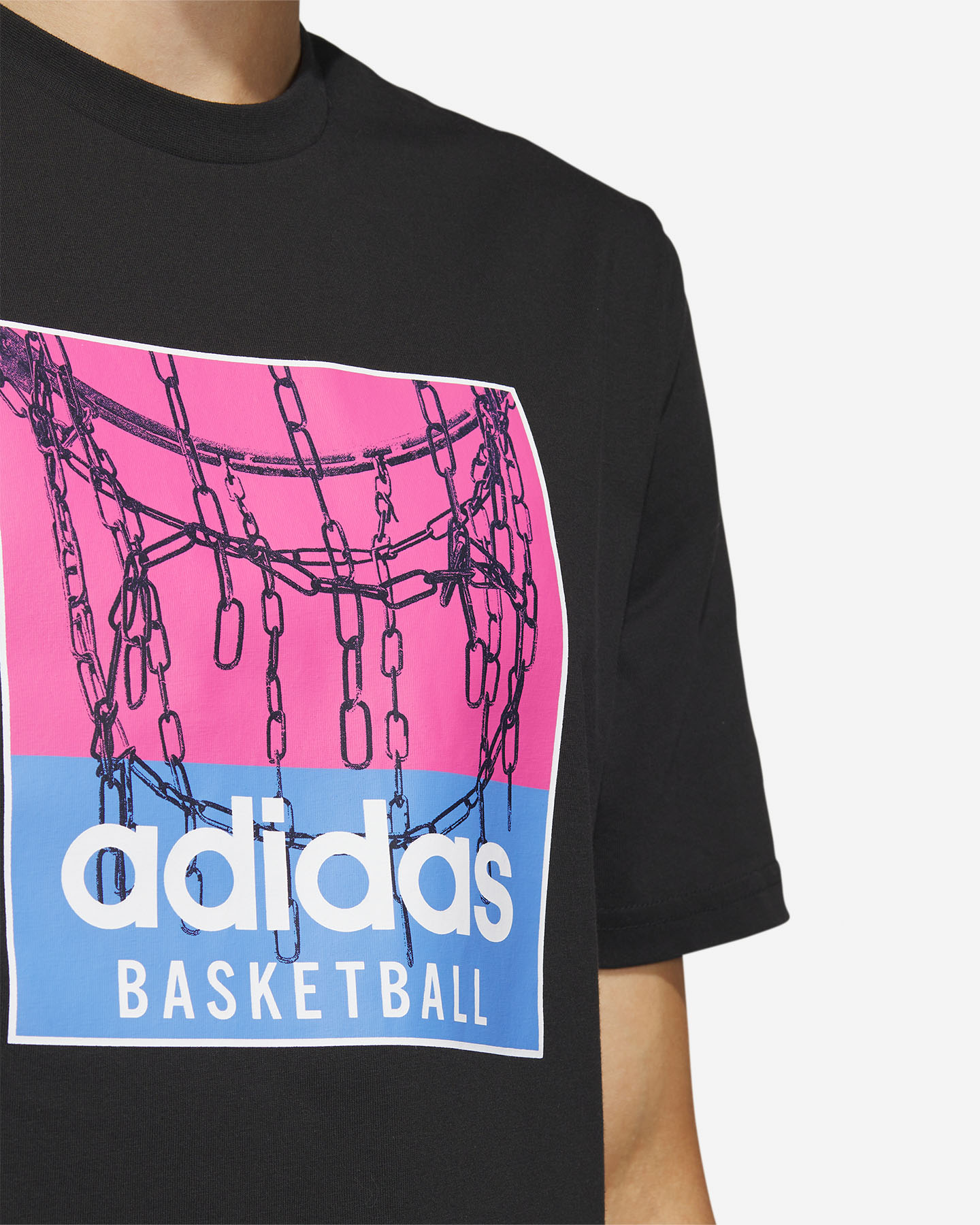 Maglia basket ADIDAS CHAIN NET M - Nero - 4 | Cisalfa Sport