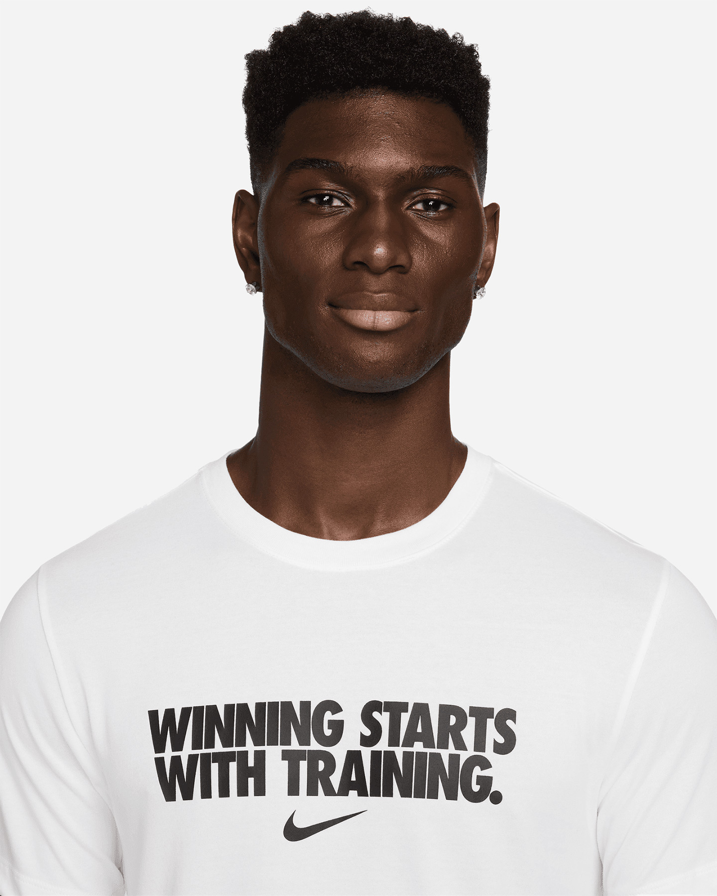 T-shirt training NIKE DRI FIT GFX WINNING M - Bianco - 4 | Cisalfa Sport