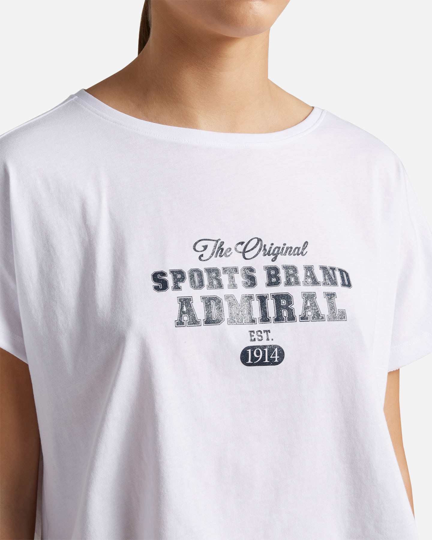 T-shirt ADMIRAL VARSITY W - Bianco - 4 | Cisalfa Sport