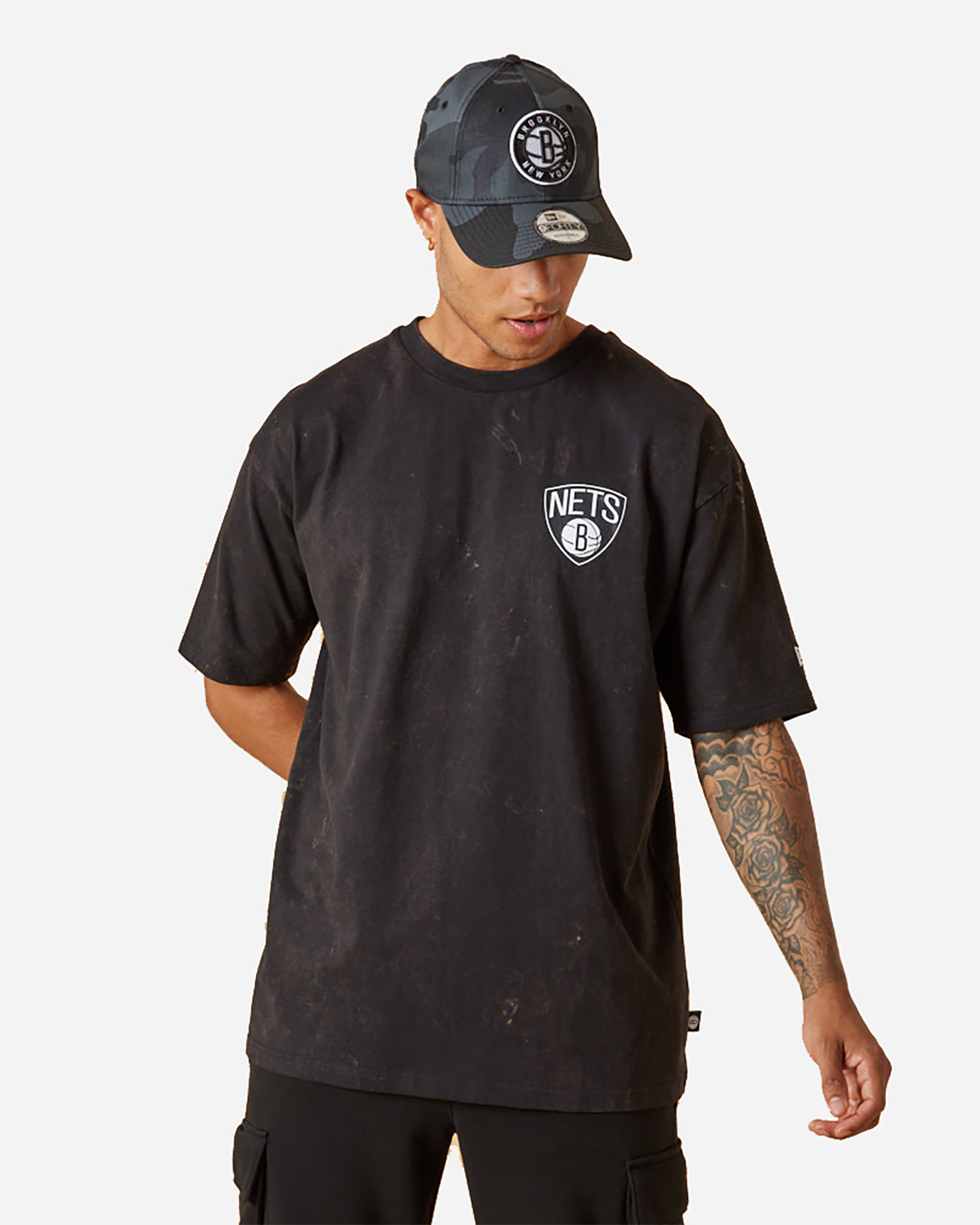 T-shirt NEW ERA NBA WASHED BROOKLYN NETS M - 0 | Cisalfa Sport