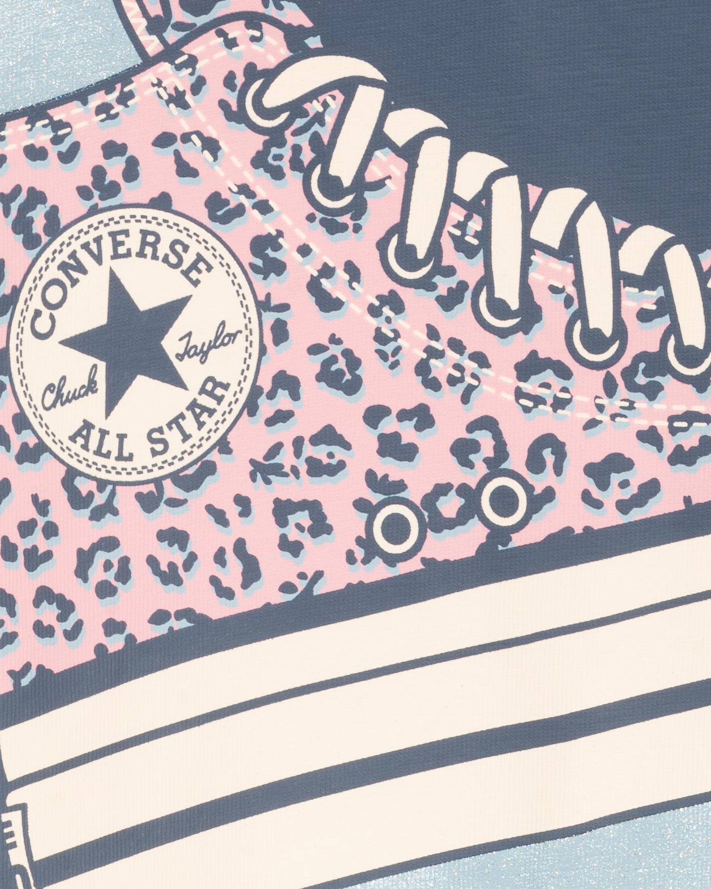 T-shirt CONVERSE SHOE GLITTER JR - Beige - 2 | Cisalfa Sport