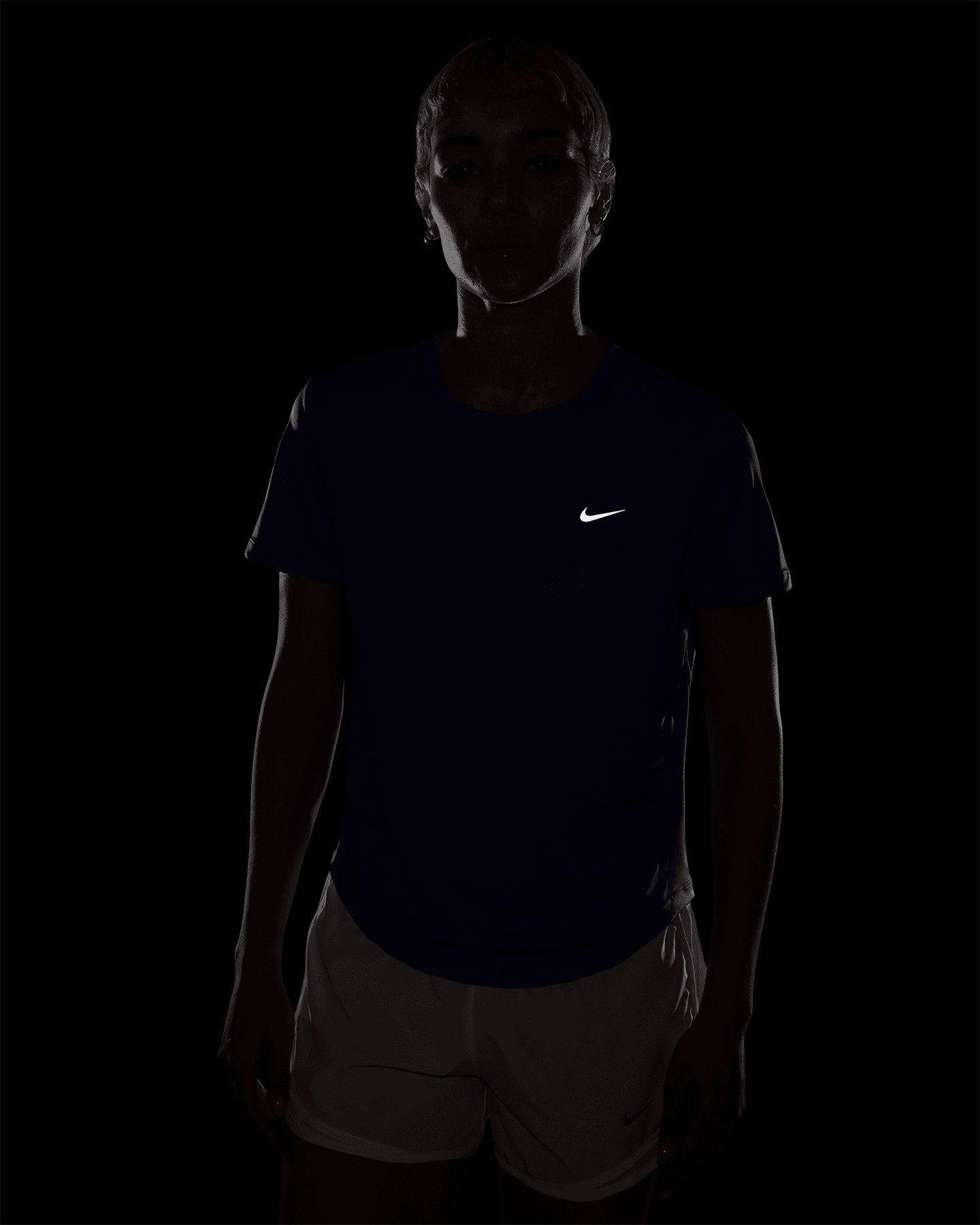 T-shirt running NIKE TEMPO W - Viola - 3 | Cisalfa Sport