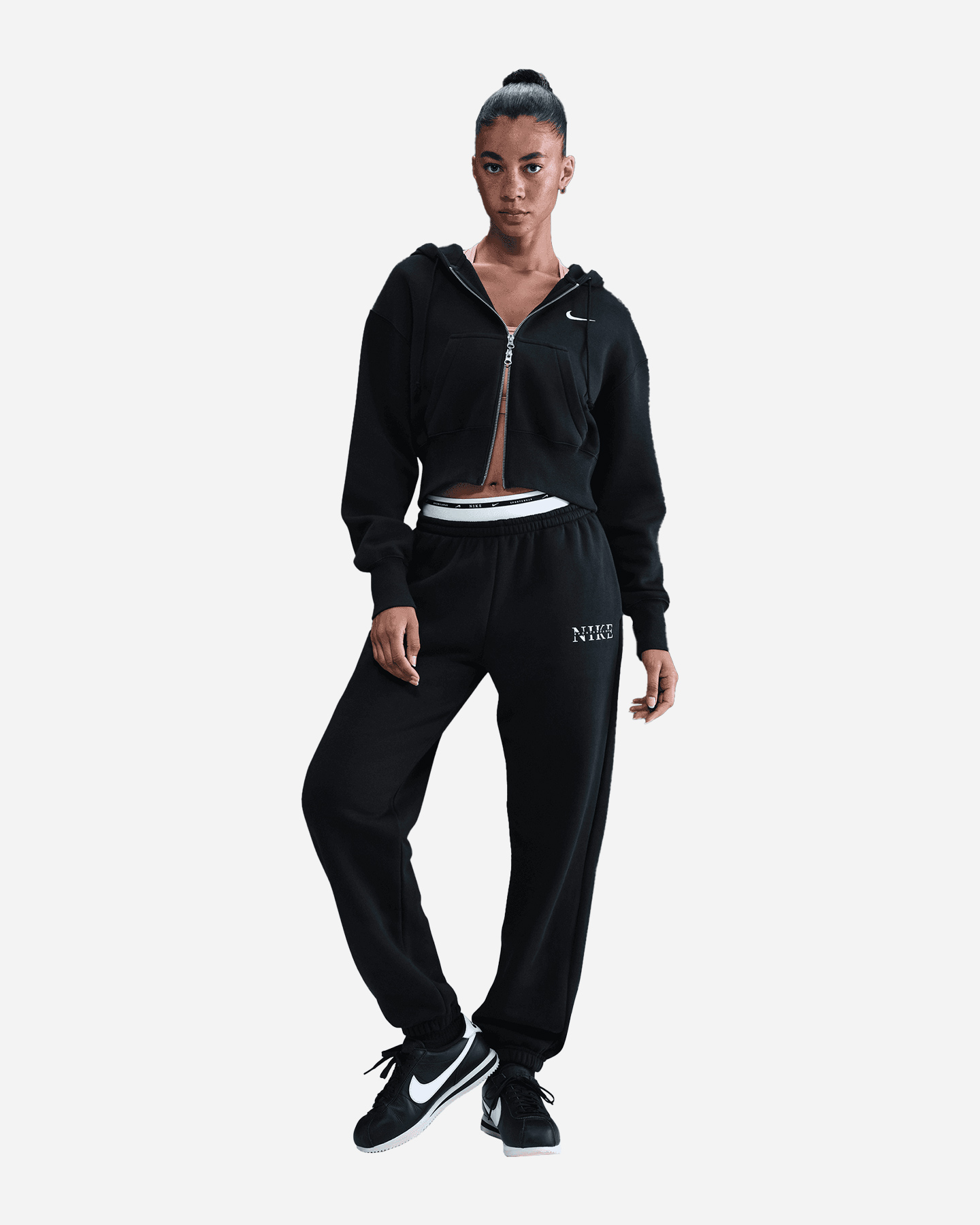 Pantalone NIKE ELASTIC LOGATO PHOENIX W - Nero - 1 | Cisalfa Sport