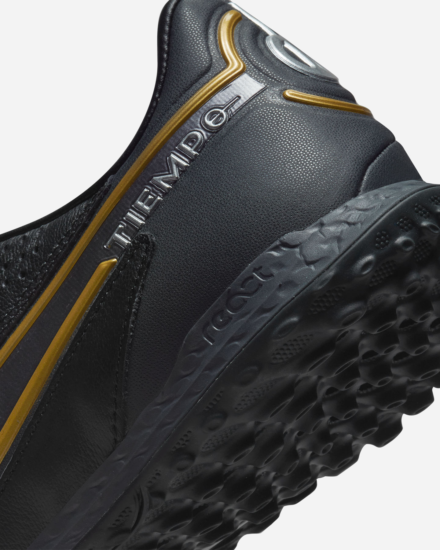 Scarpe calcio NIKE REACT TIEMPO LEGEND 9 PRO TF M - Nero - 5 | Cisalfa Sport
