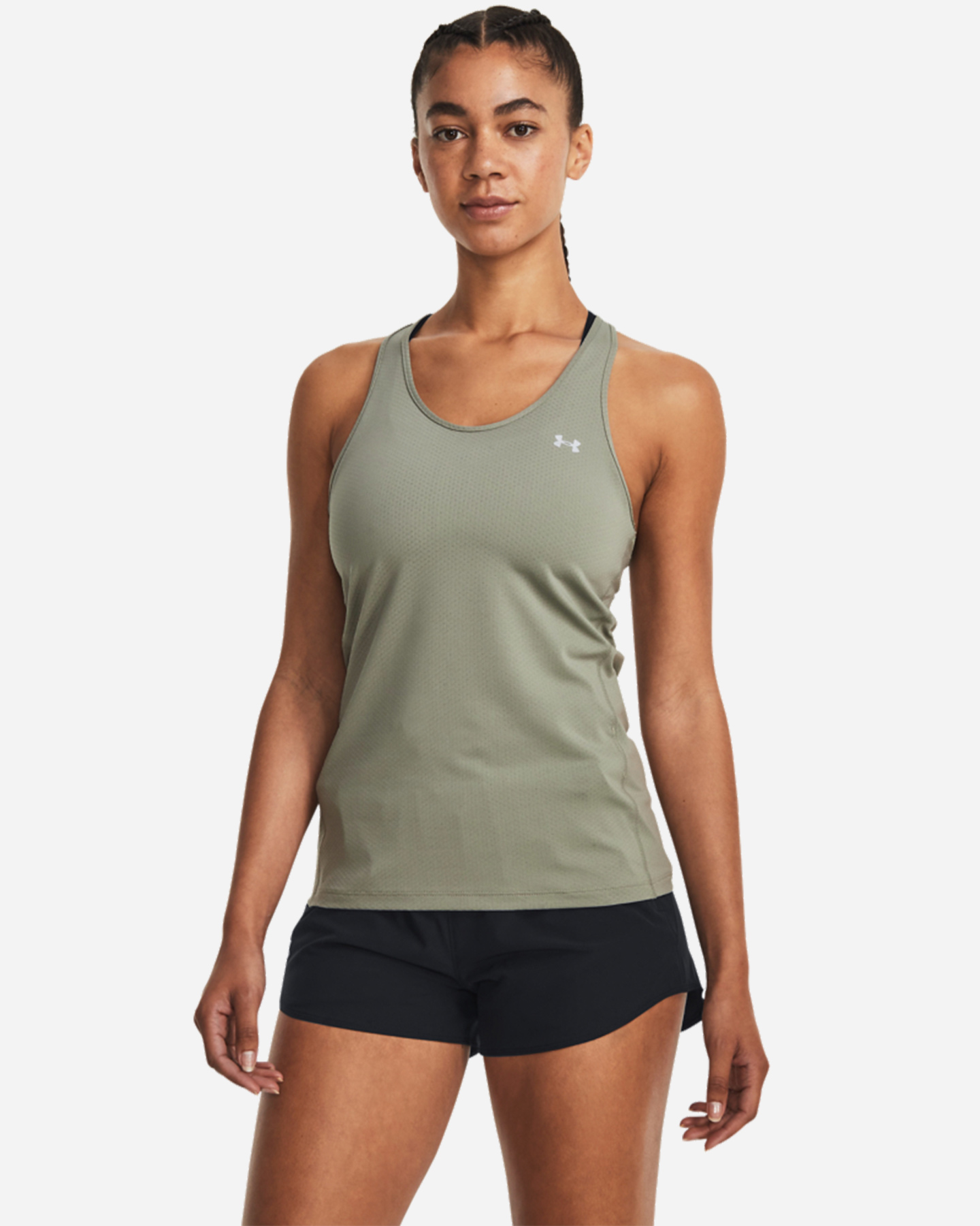 Canotta training UNDER ARMOUR HEATGEAR SMALL LOGO W - Verde - 0 | Cisalfa Sport