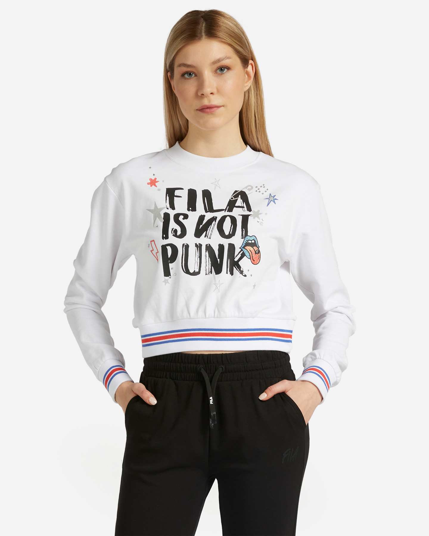 Felpa FILA GRAPHIC PUNK W - Bianco - 0 | Cisalfa Sport
