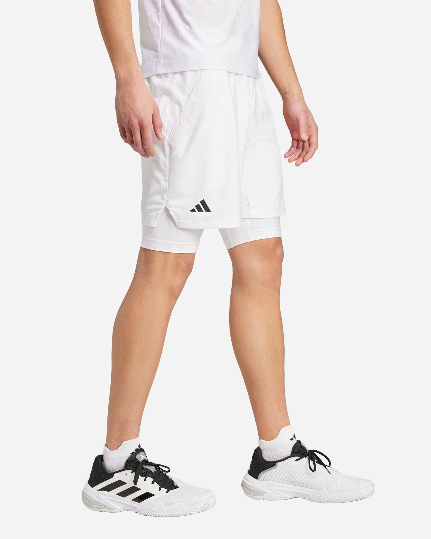 Pantaloncini tennis ADIDAS WIMBLEDON M - Bianco - 3 | Cisalfa Sport