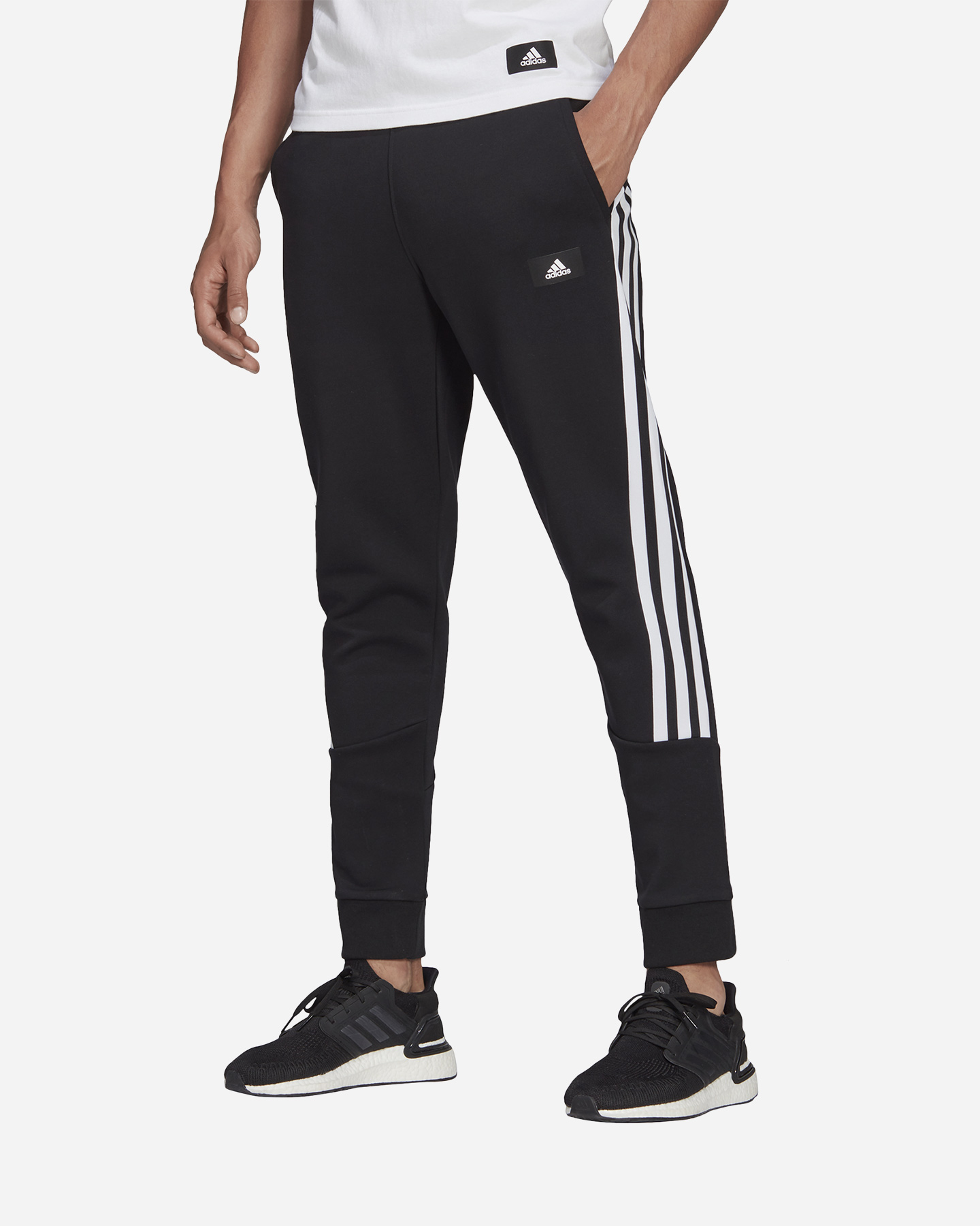 Pantalone ADIDAS DOUBL J 3STRIPES FI M - Nero - 1 | Cisalfa Sport