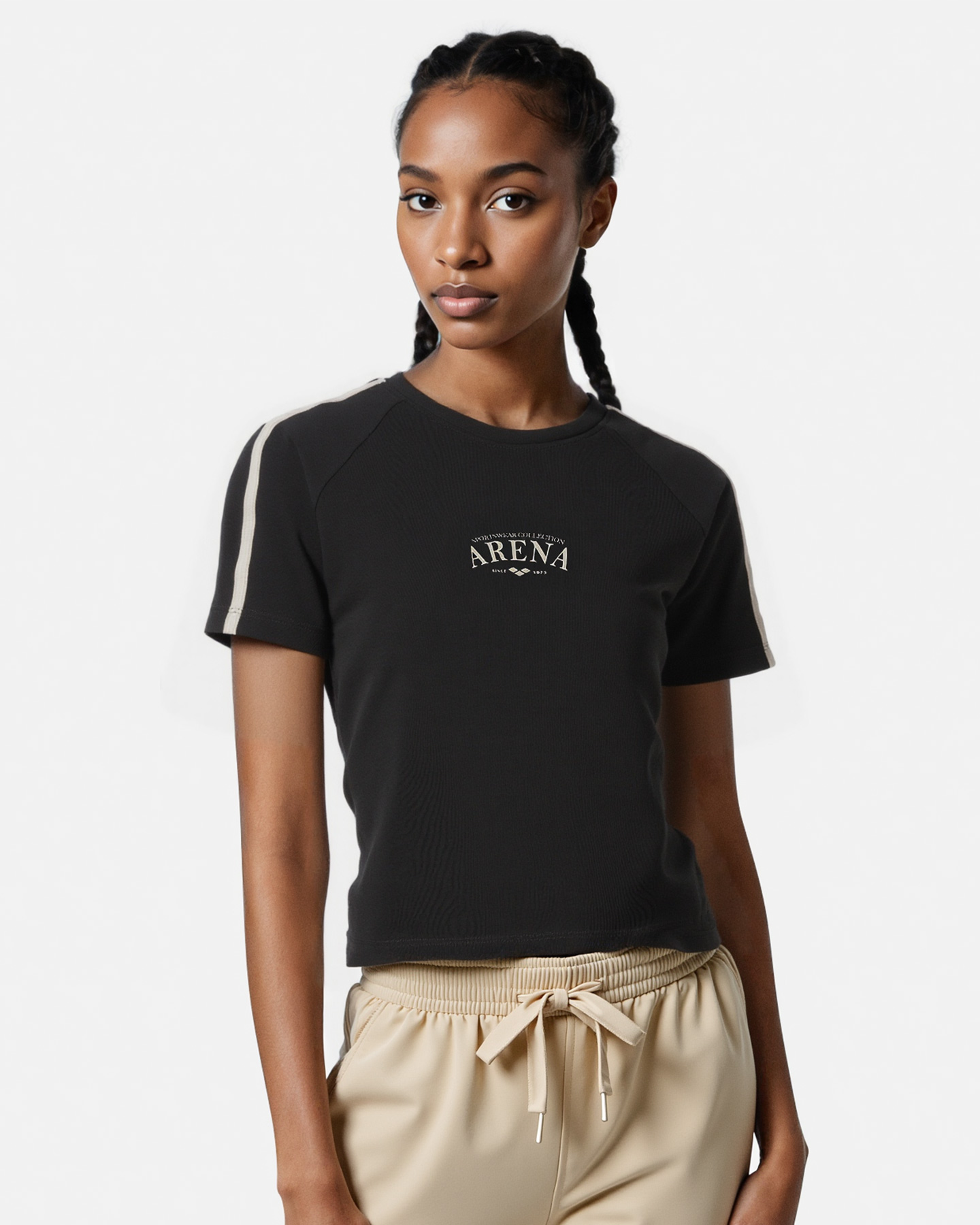 T-shirt ARENA ATHLETIC ESSENTIAL W - Nero - 3 | Cisalfa Sport