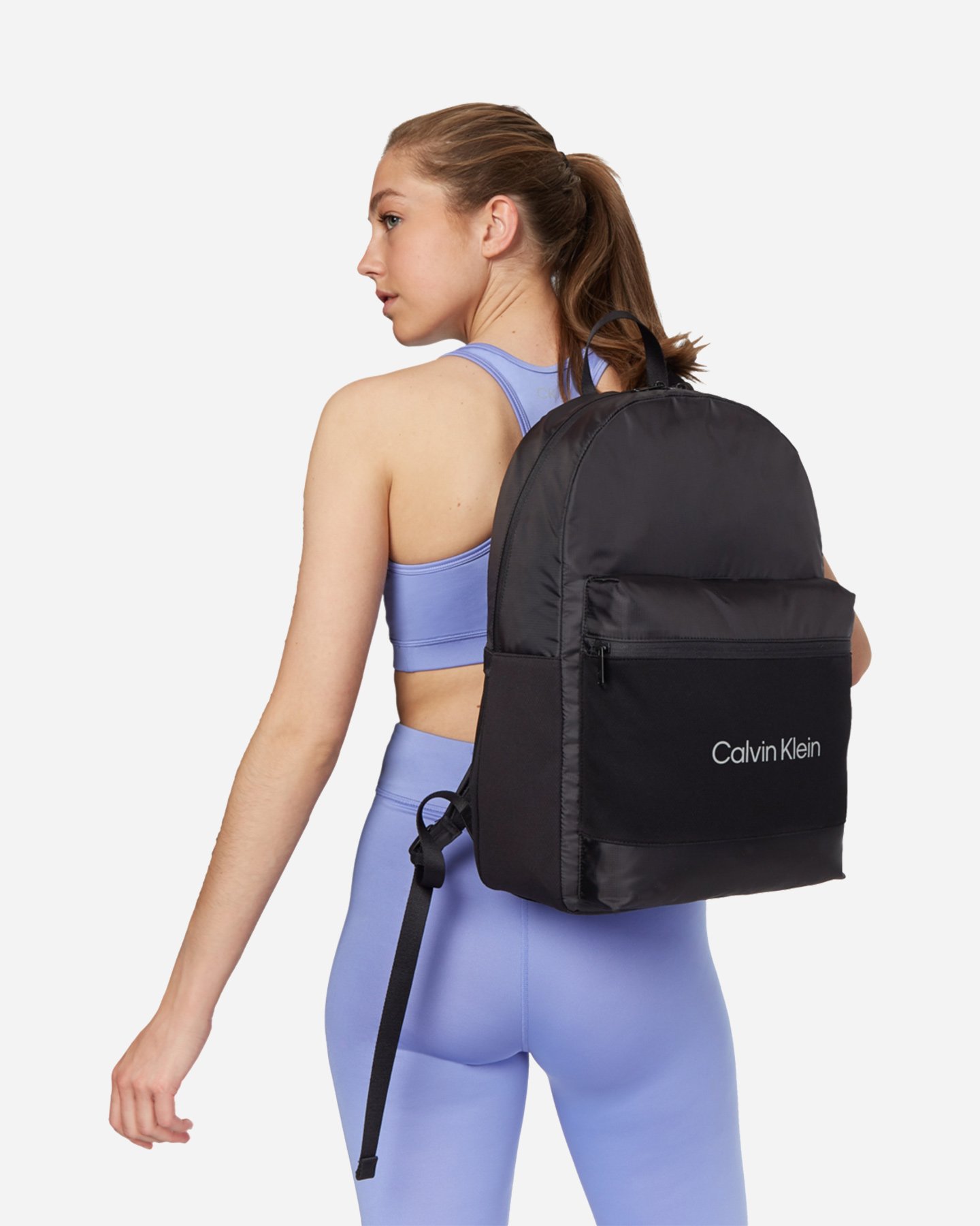 Bra training CALVIN KLEIN SPORT POLY MS W - Azzurro - 2 | Cisalfa Sport