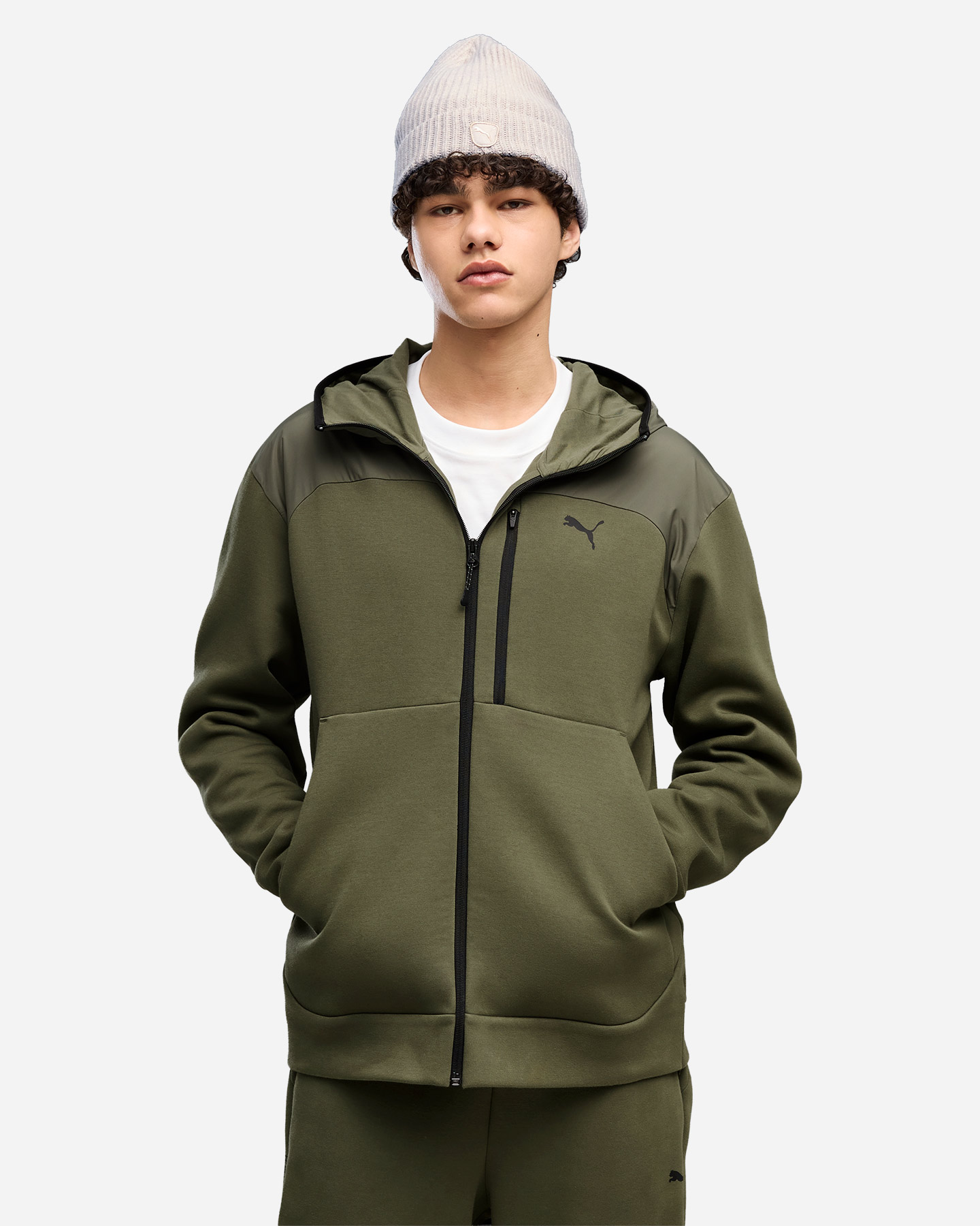 Felpa PUMA TECH M - Verde - 2 | Cisalfa Sport