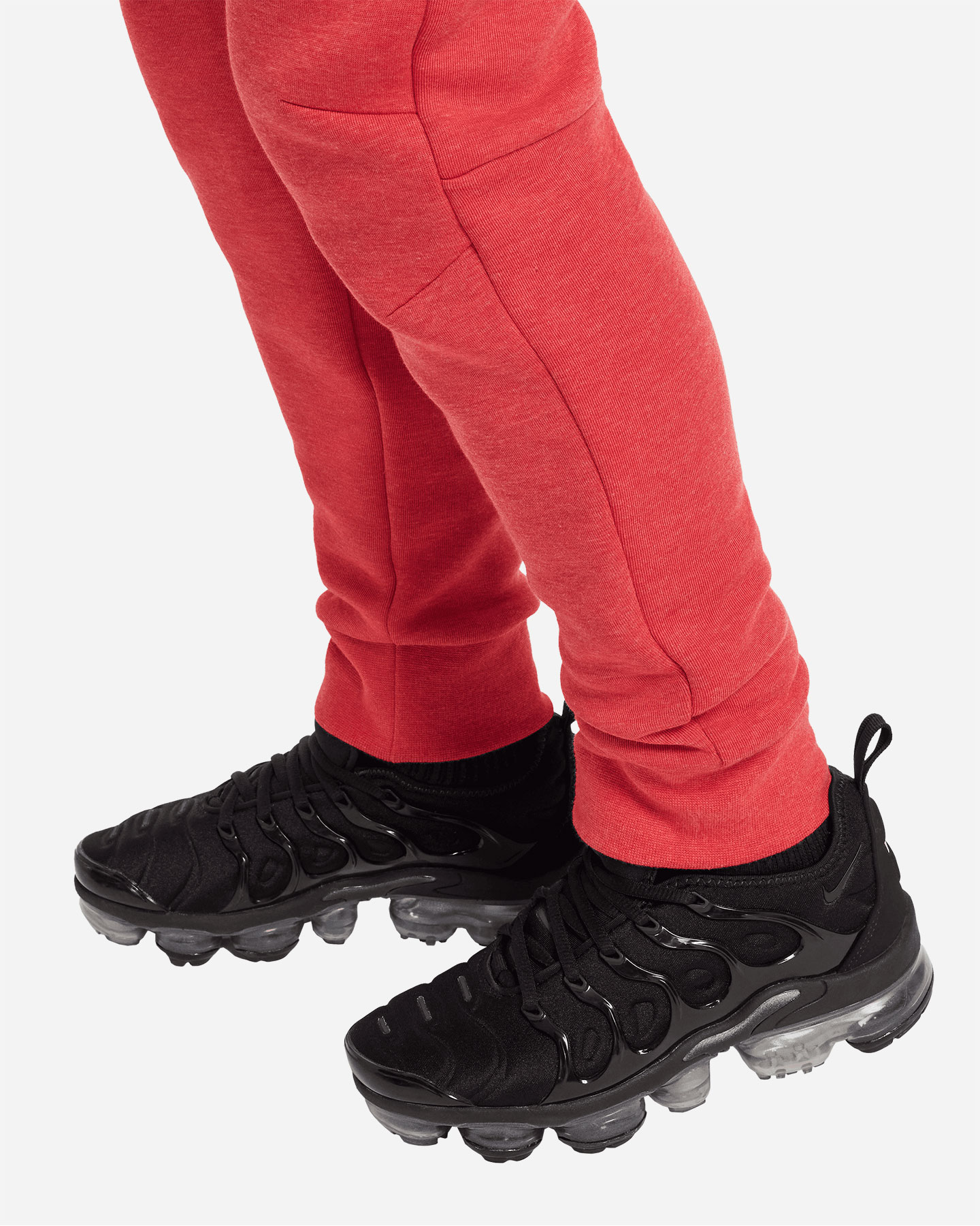 Pantalone NIKE TECH FLEECE 2 JR - Rosso - 5 | Cisalfa Sport